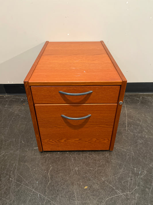 Two-Drawer Wood File Cabinet