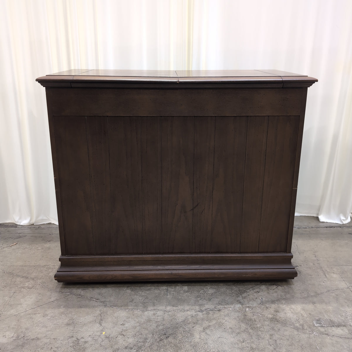Brown Wood Traditional Buffet with Carved Doors