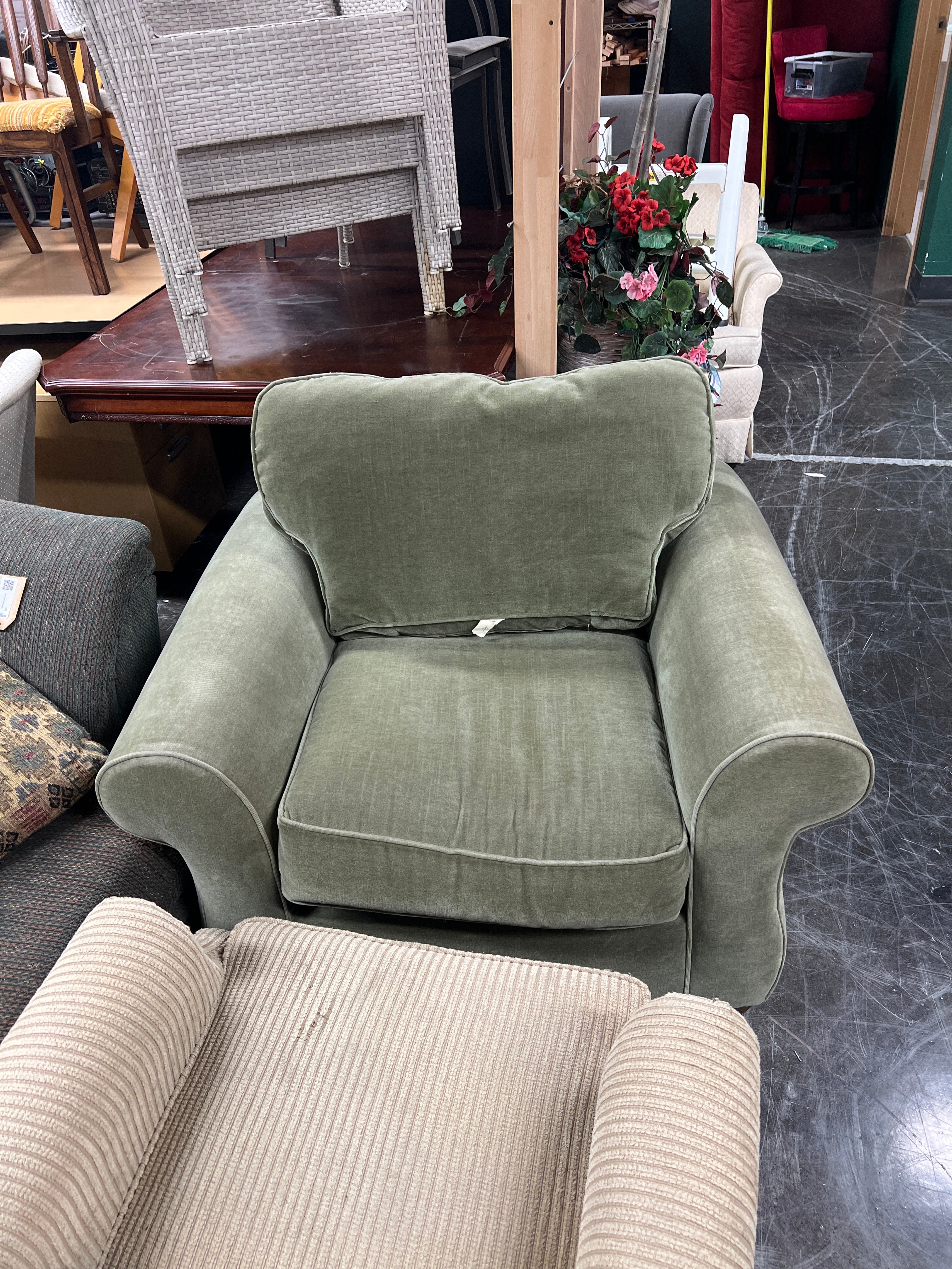 Brauhaus Green Arm Chair