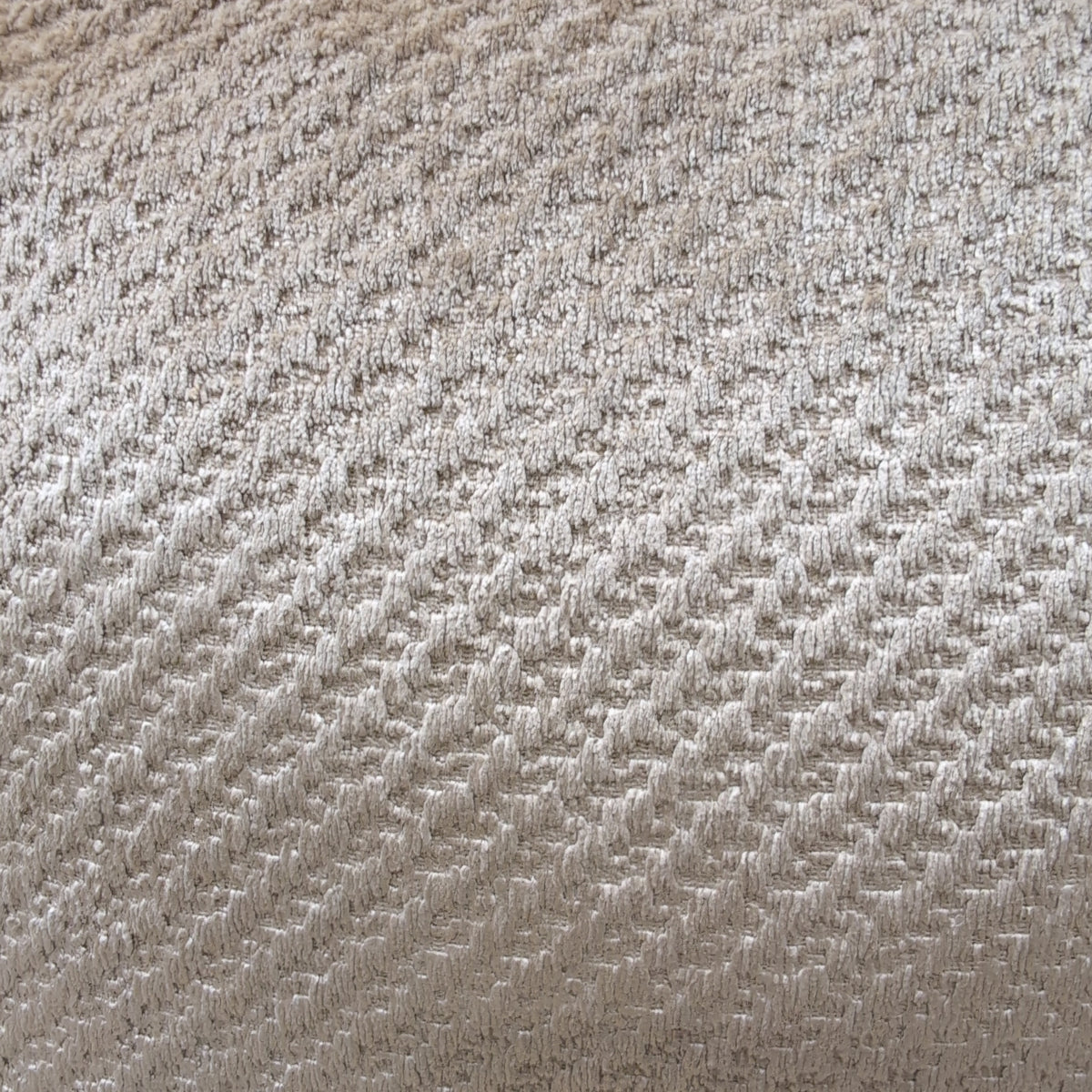 Classic Tan Upholstered Couch in Woven Fabric