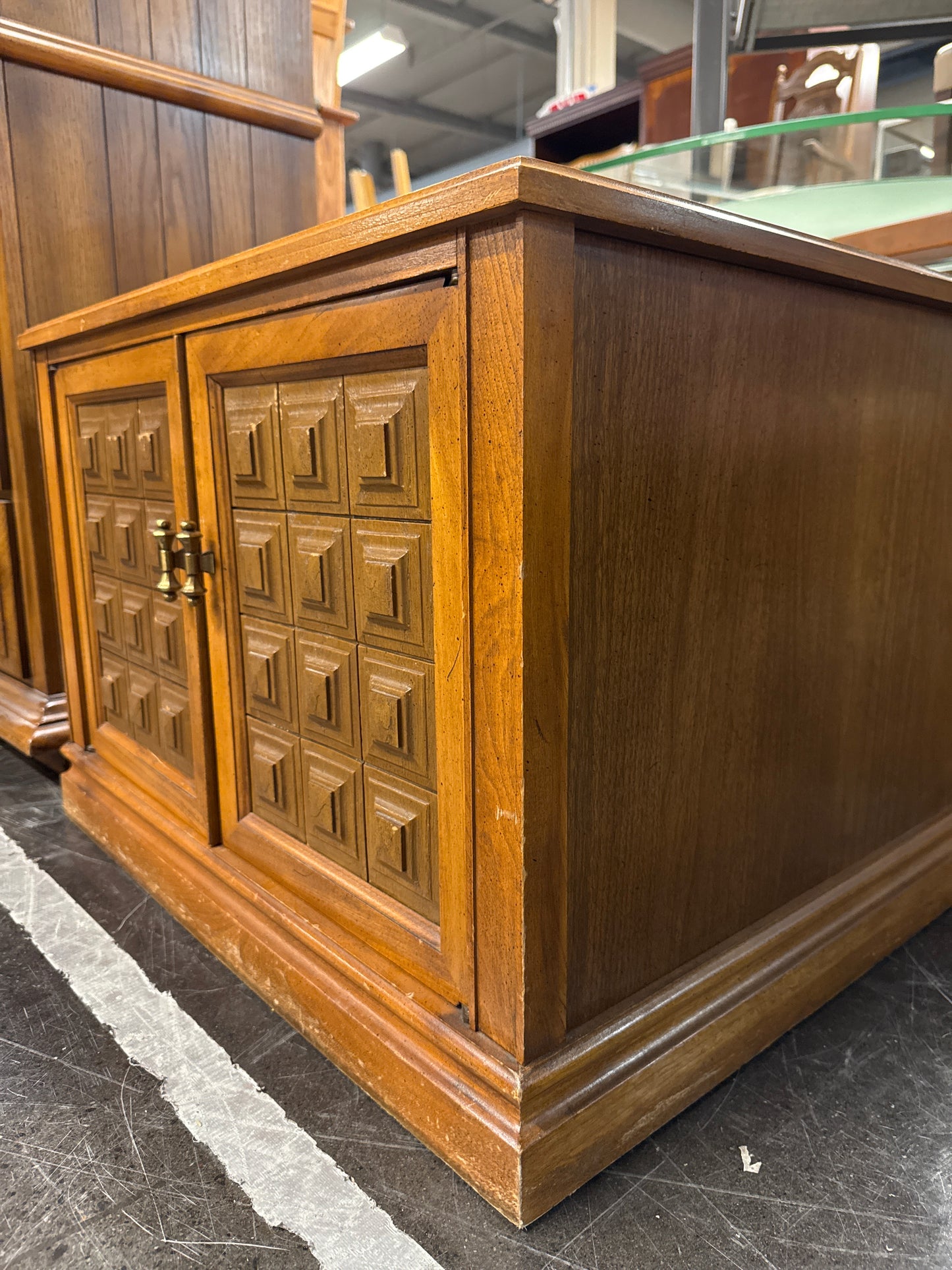 Drexel Vintage Wood Cabinet End Table