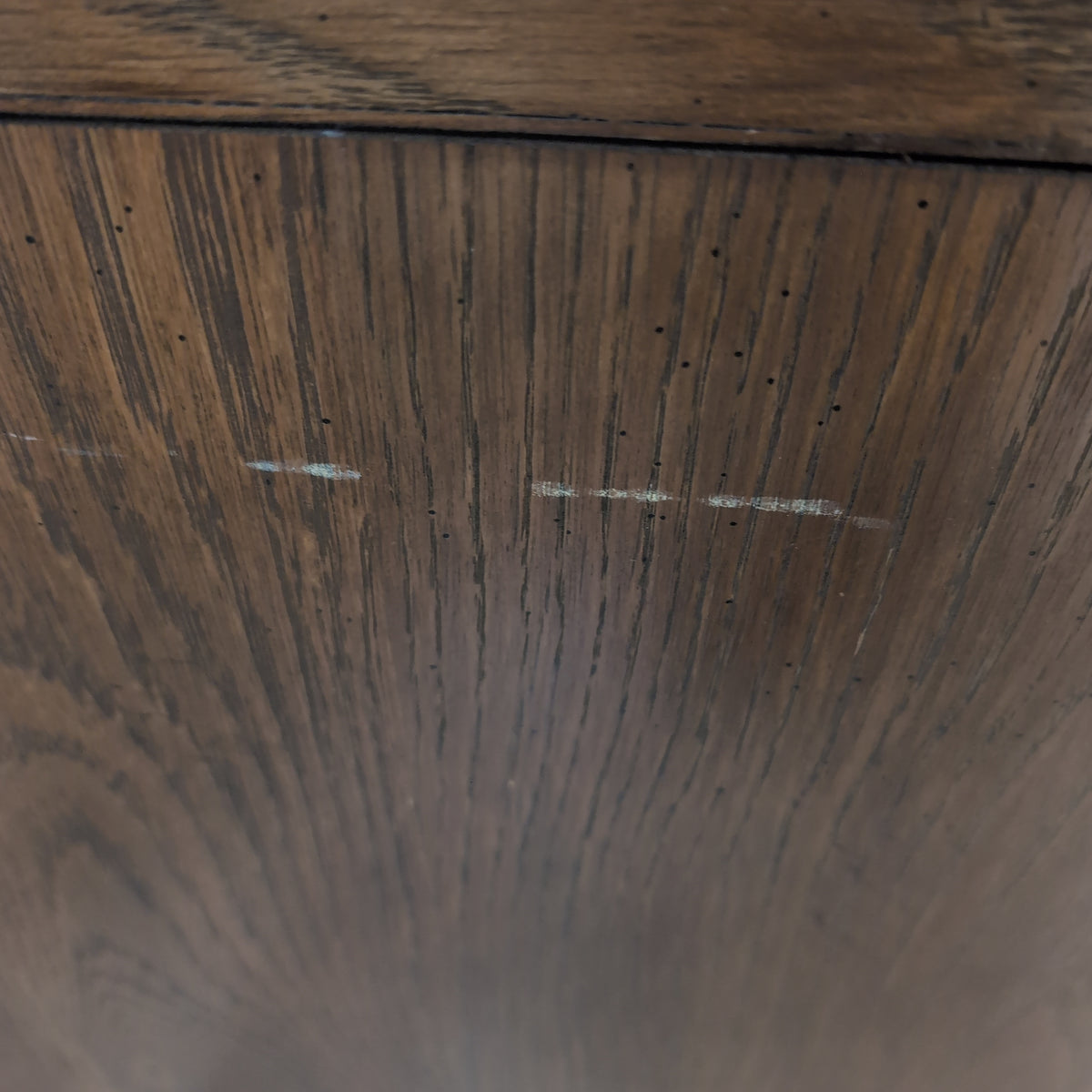 Traditional Brown Wood Dresser with Mirror