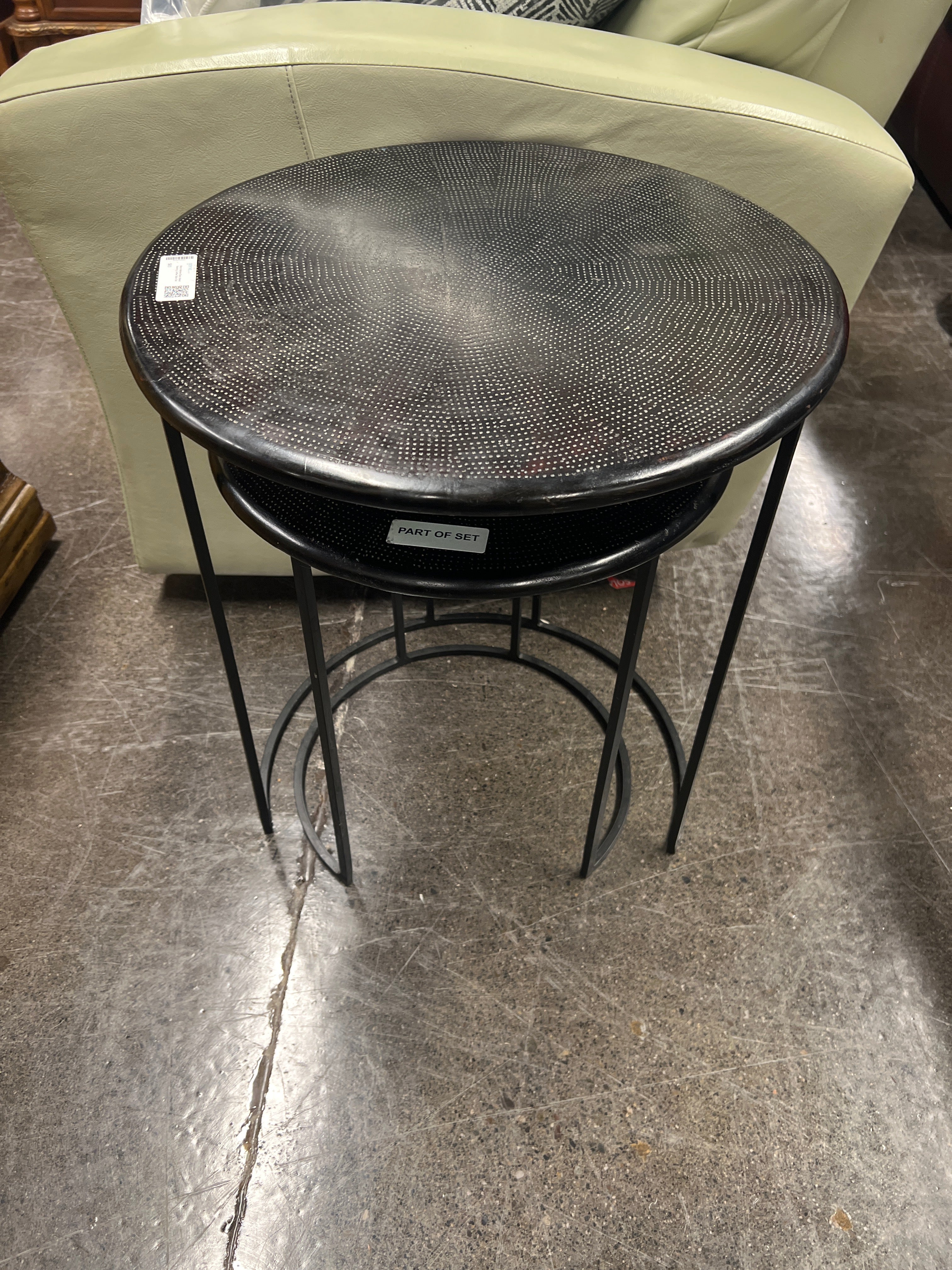 World Market Black Metal Nesting Coffee Table Set