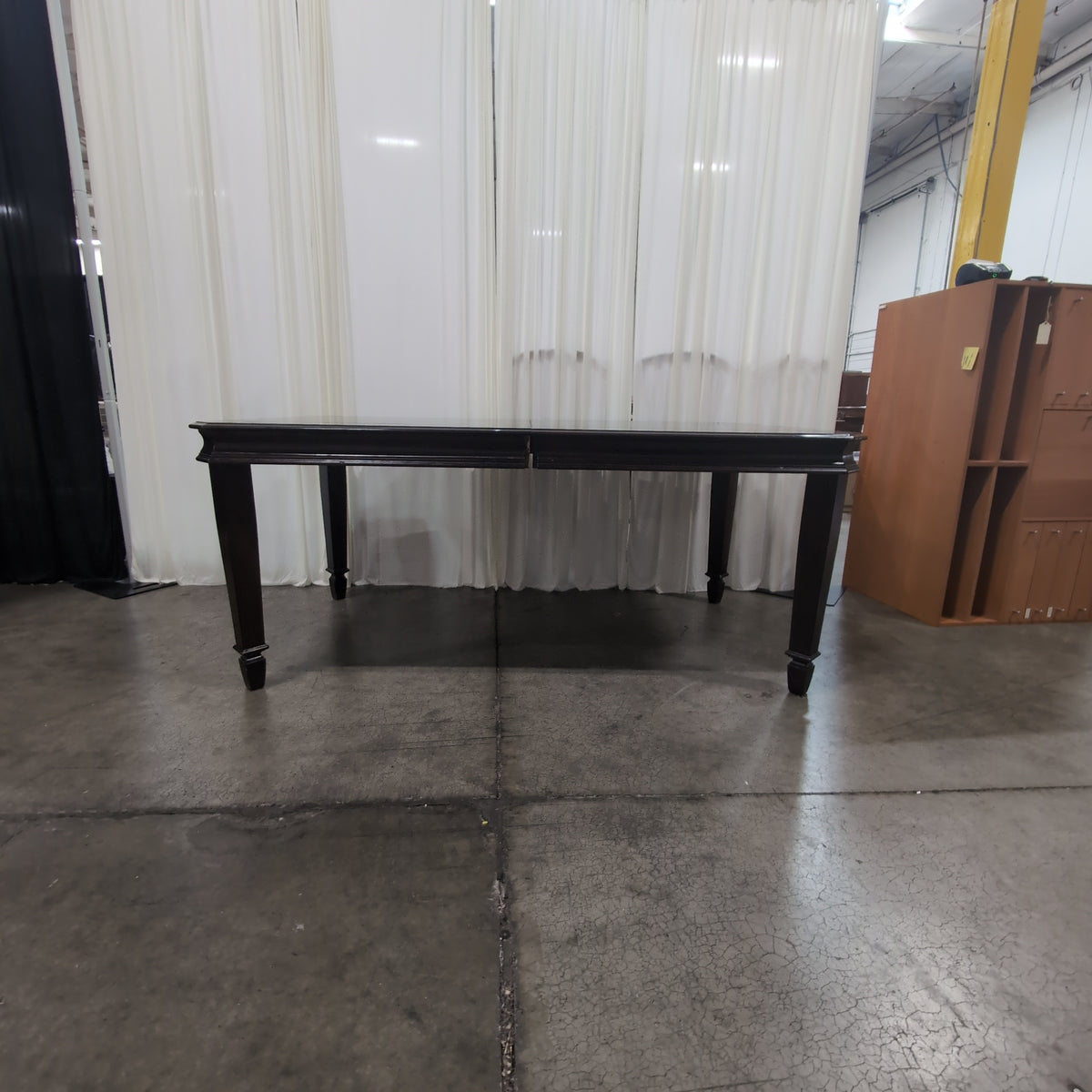 Ashley Furniture Dark Espresso Wood Dining Table with Tapered Legs