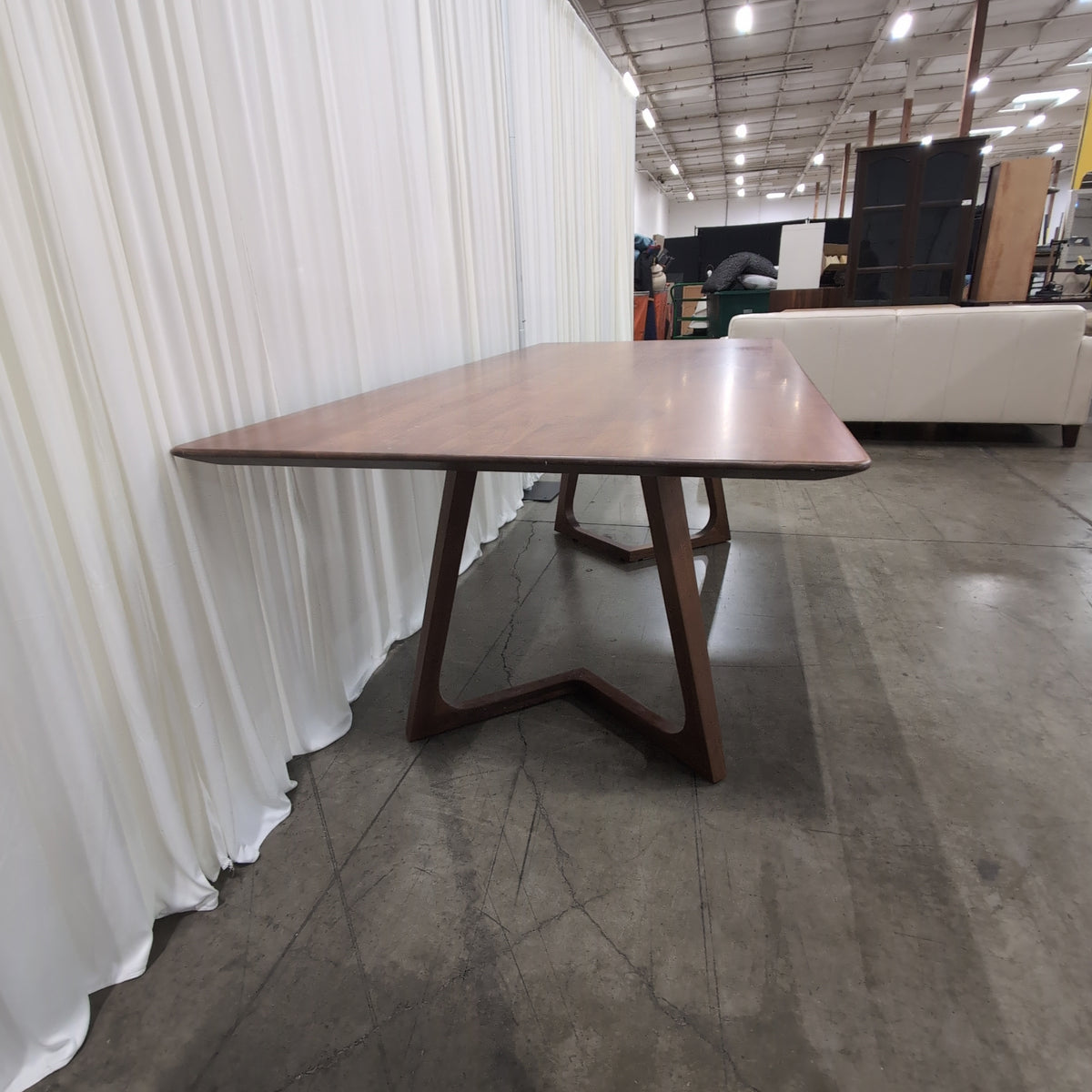 Rectangular Medium Brown Wood Dining Table Top