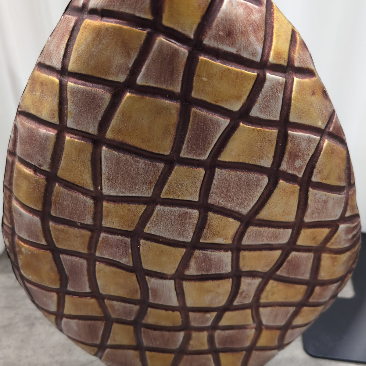 Brass Colored Pineapple Vase