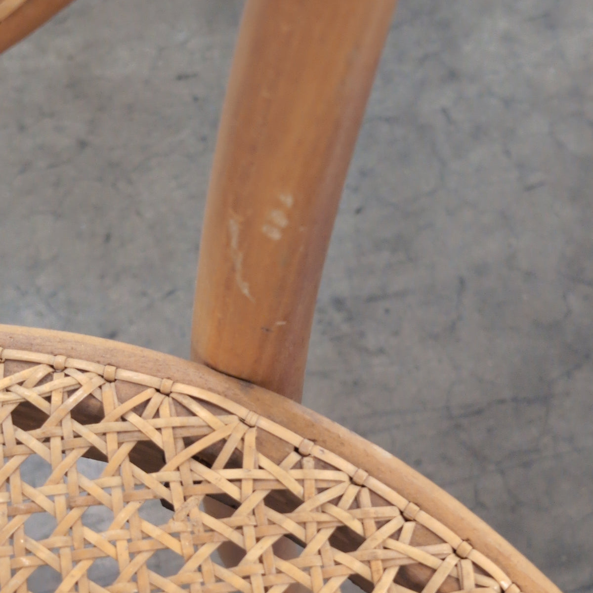 Natural Bentwood Cane Bistro Chair