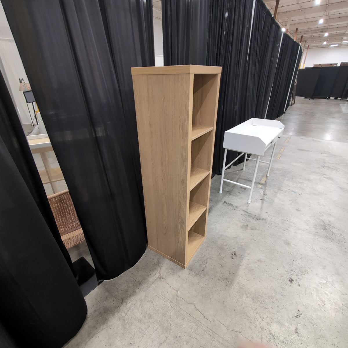 Light Brown Four-Tier Bookcase