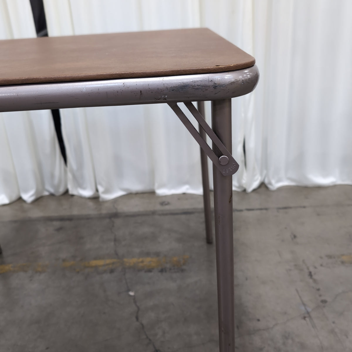 Vintage Square Folding Card Table in Vinyl