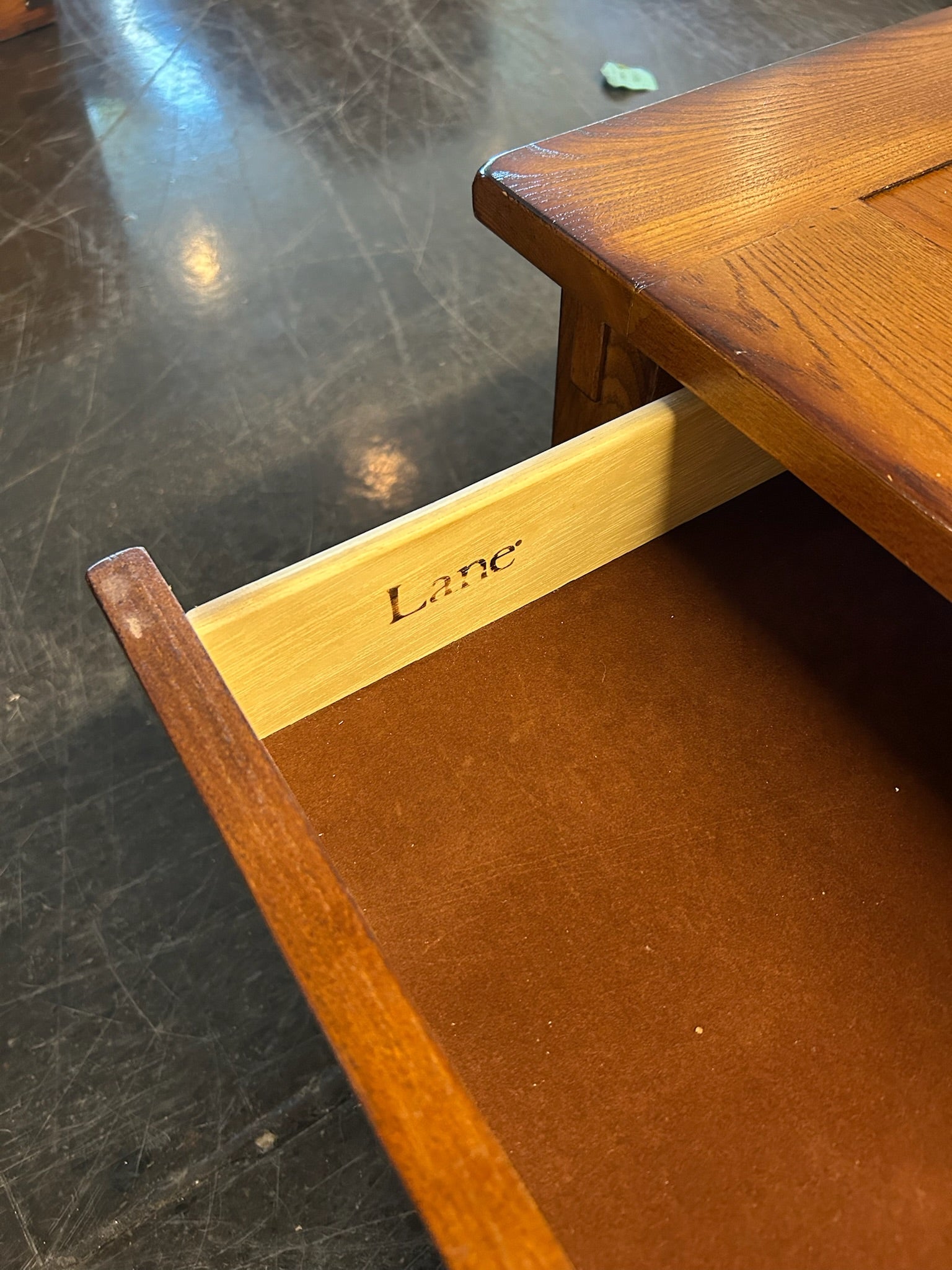 Lane Maple Coffee Table with Drawer