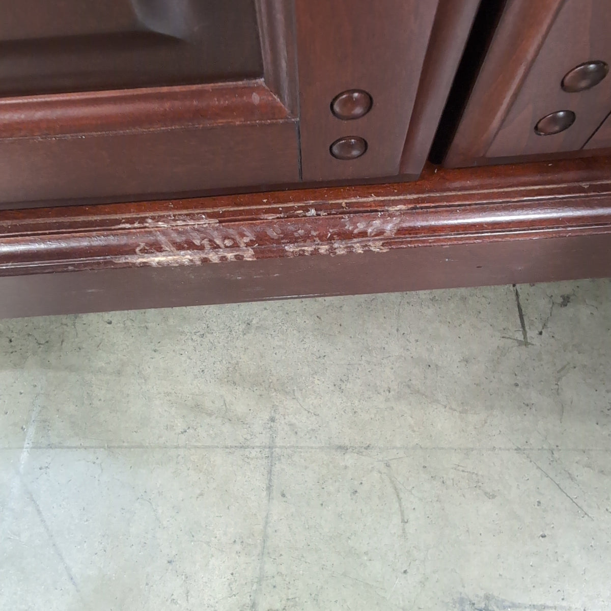 Traditional Brown Wood Two-Door Cabinet