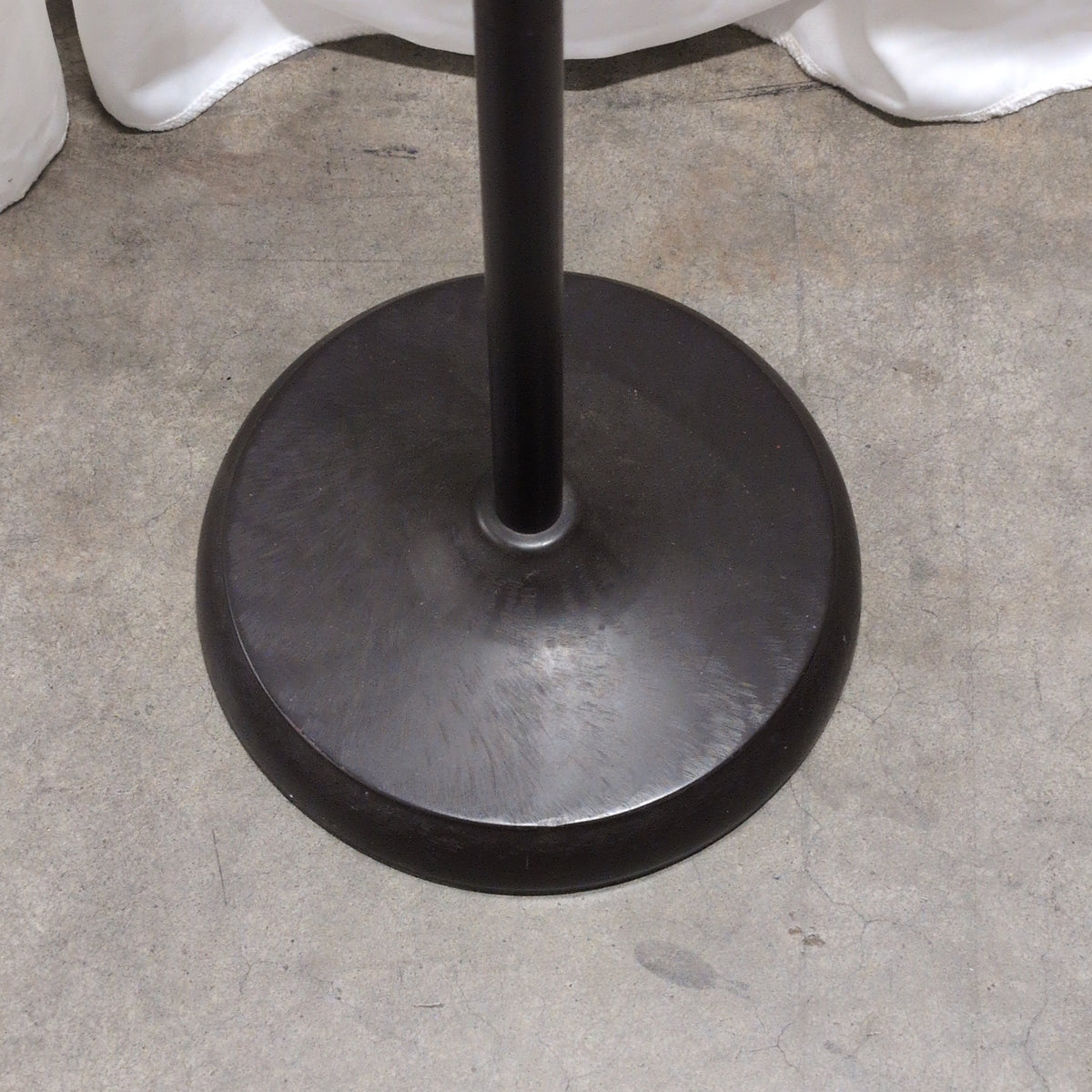 Dark Bronze Finish Floor Lamp with Cream Shade