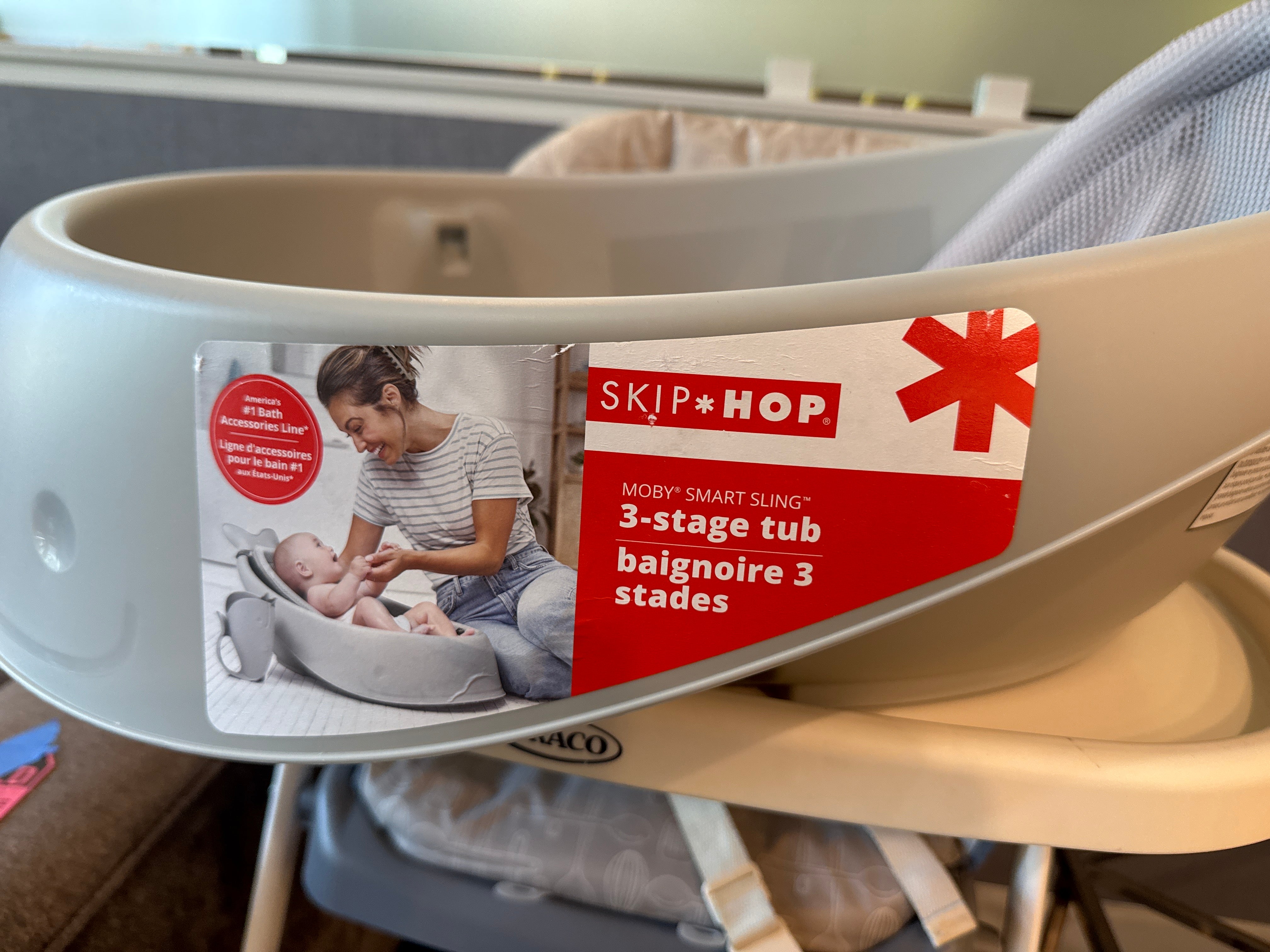 Skip Hop Baby Bath Tub with Adjustable Stand – 3-Stage Infant to Toddler