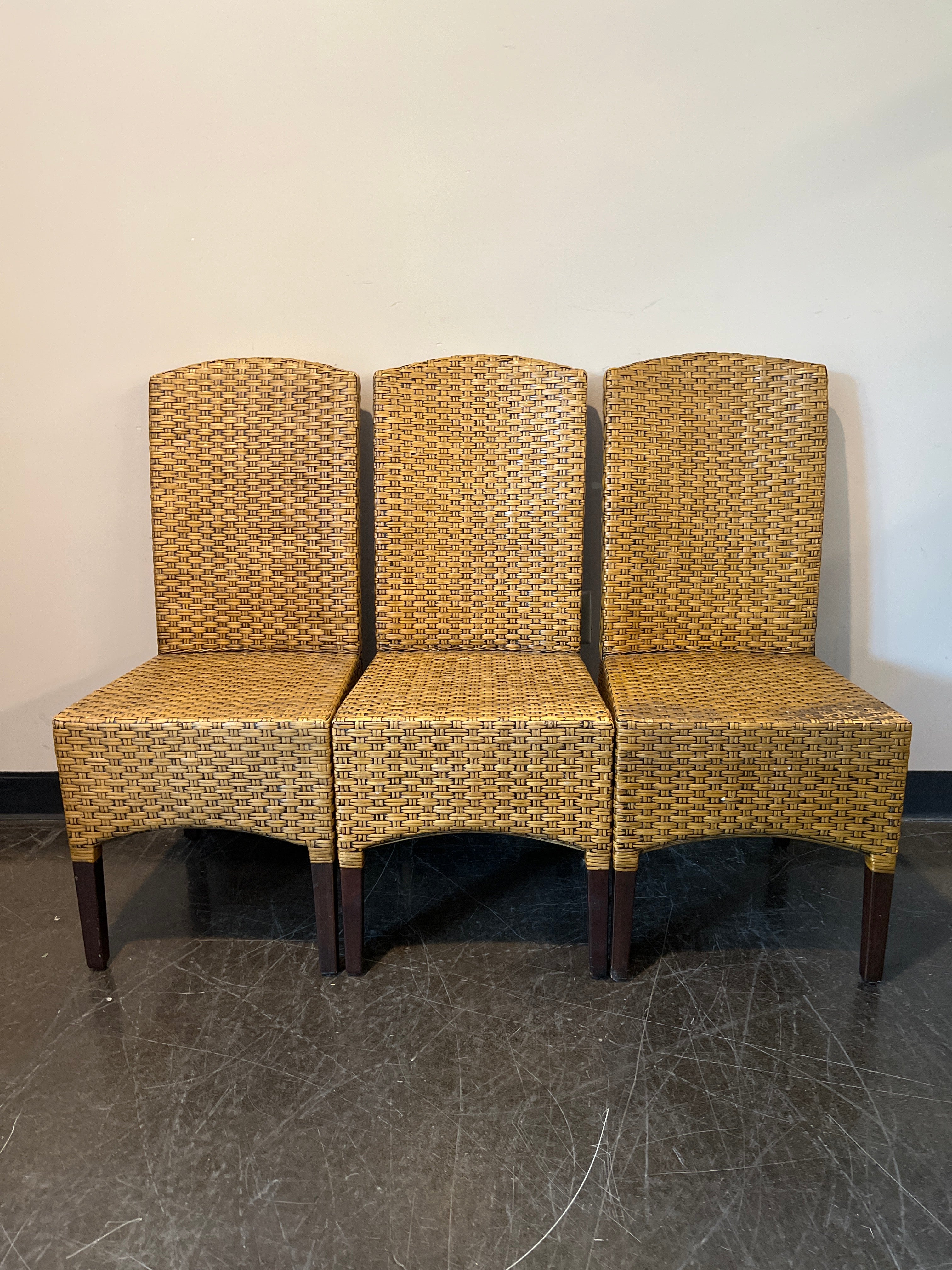 Woven Rattan Dining Chair – Tropical Style