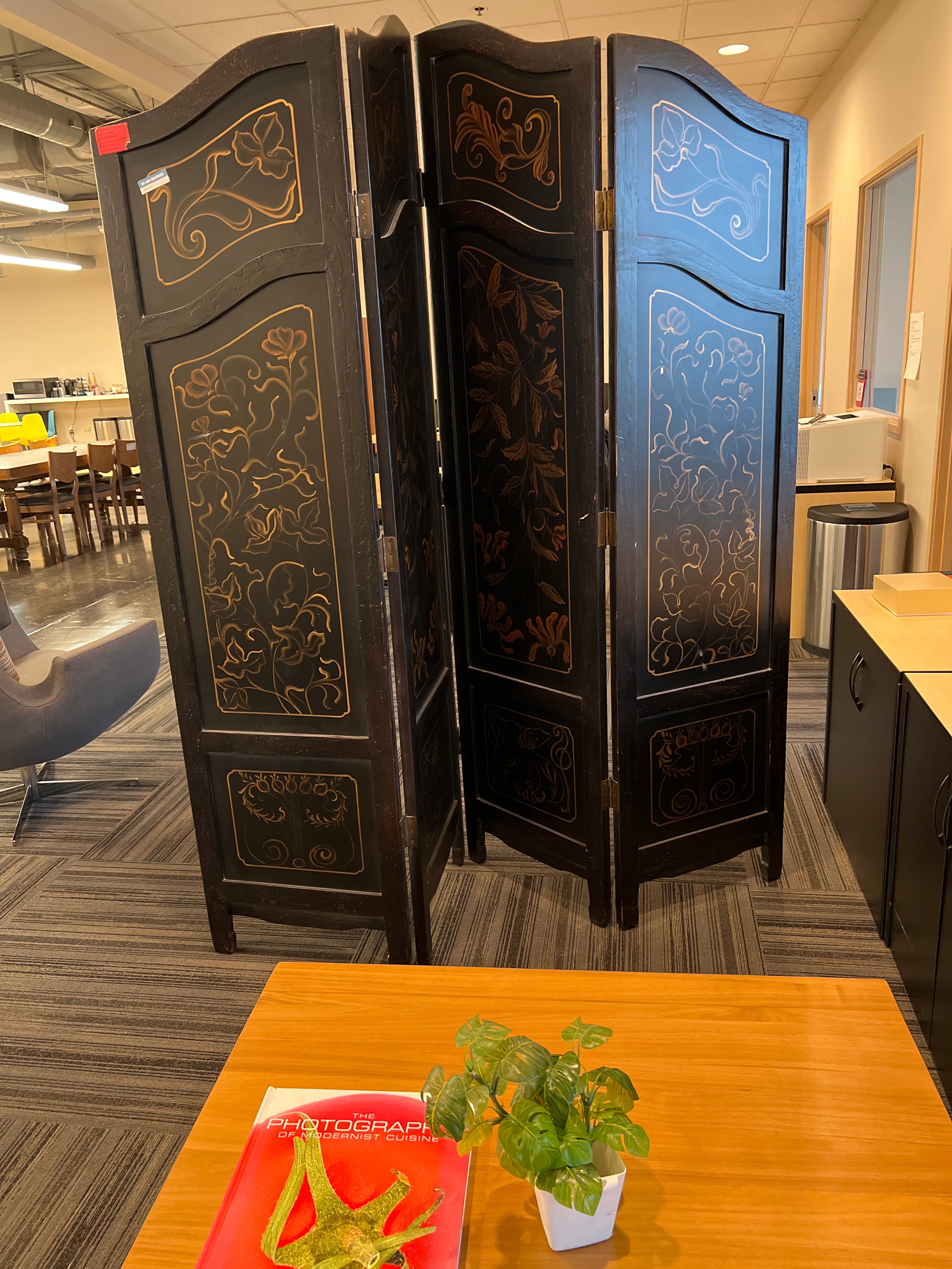 Ornate Wooden Privacy Screen
