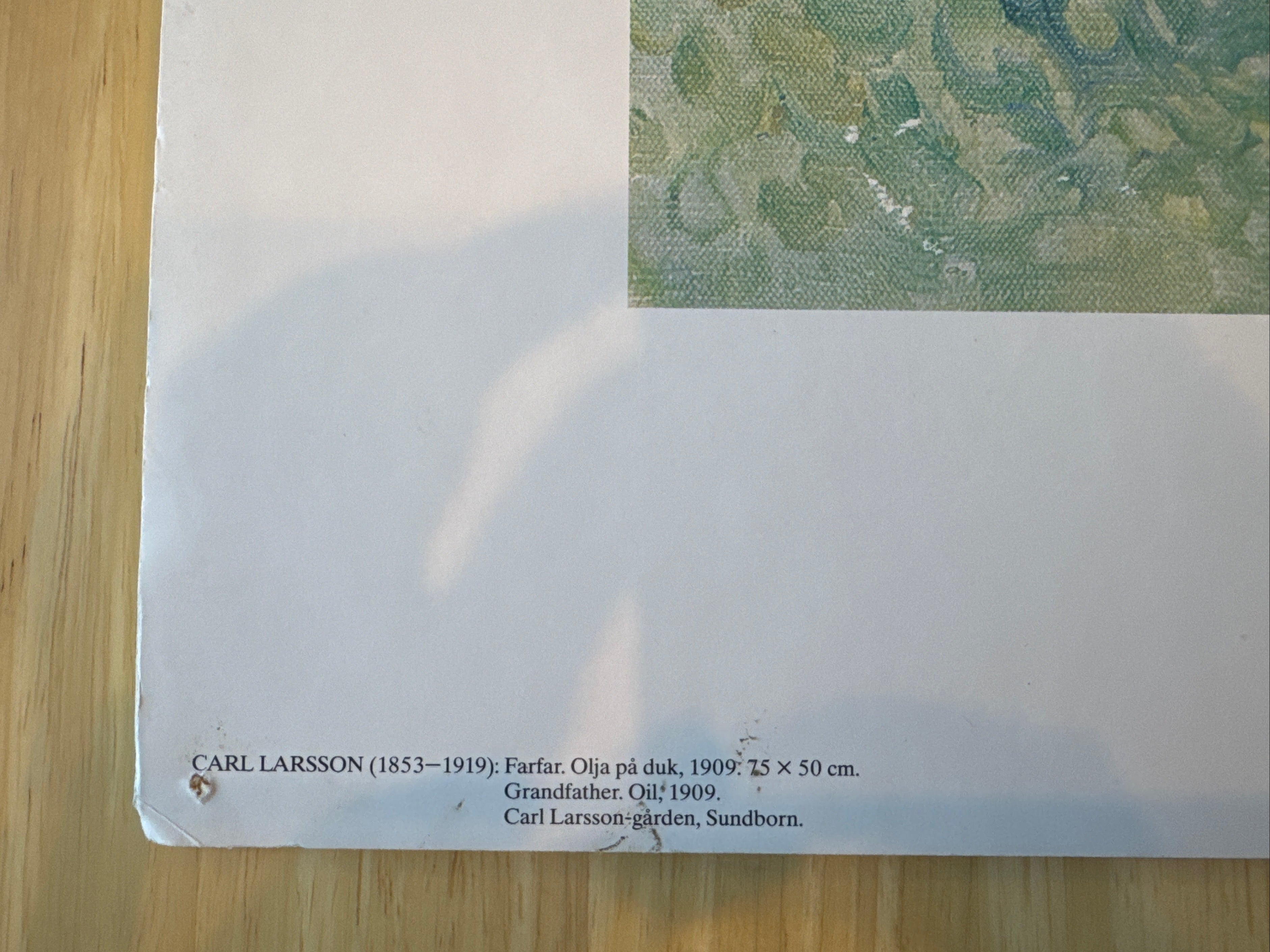 Carl Larsson Print "Golfer In Garden"