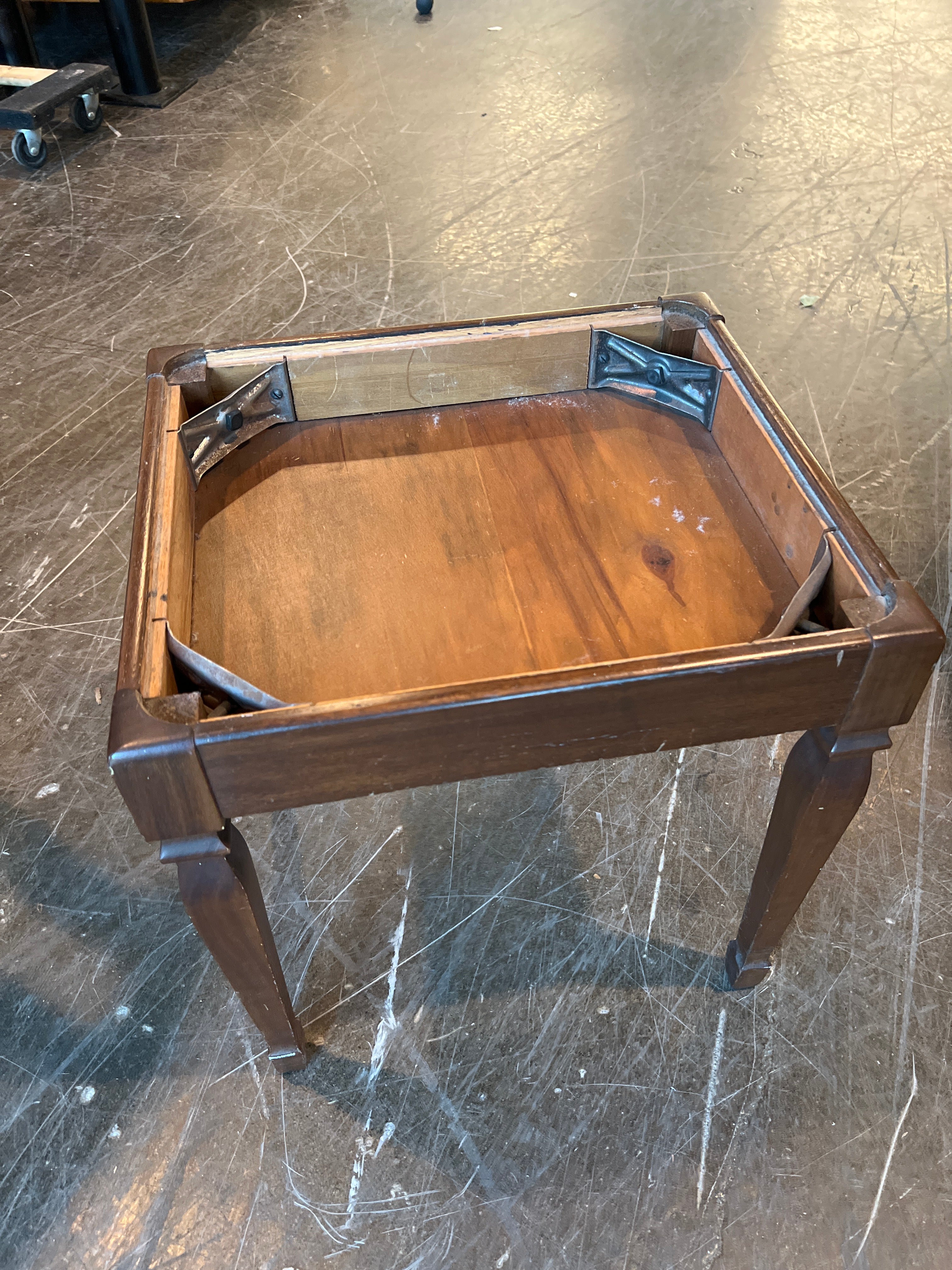 Vintage Singer Sewing Machine Bench Stool Seat Storage