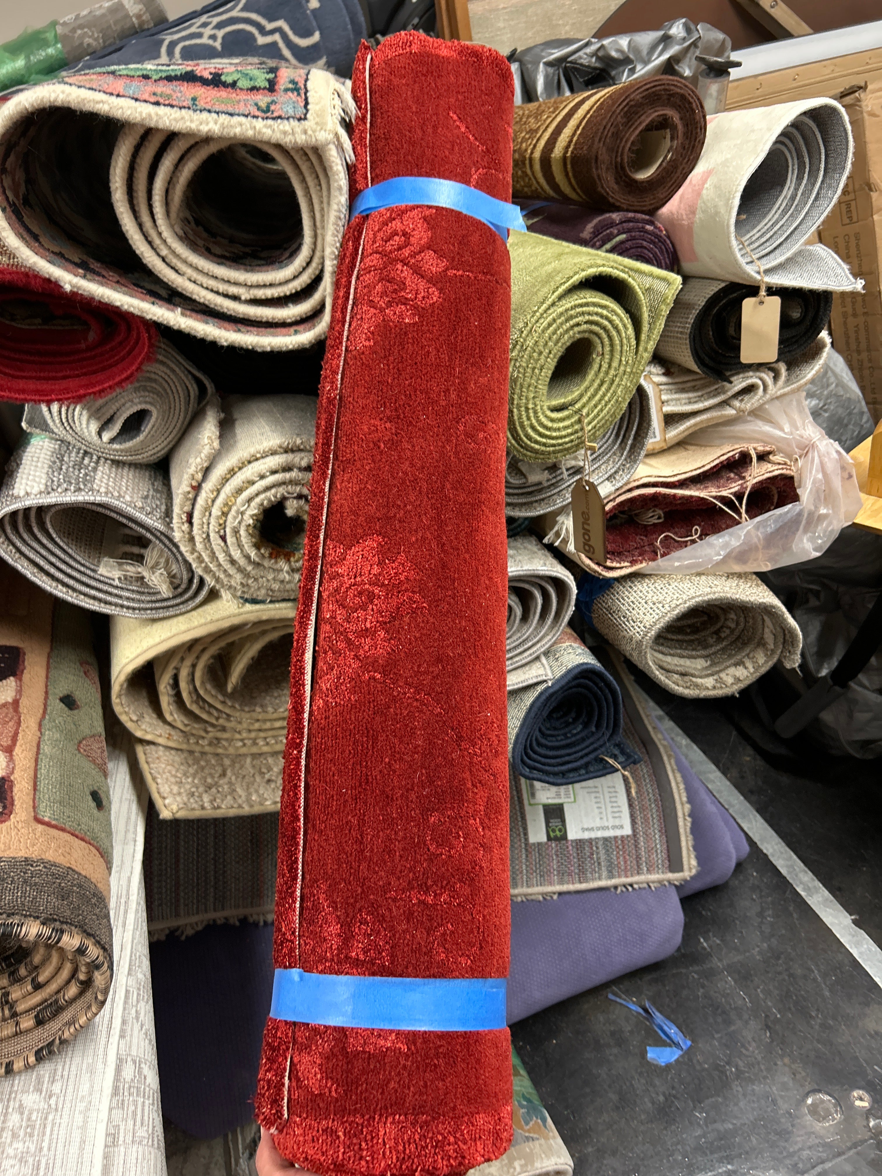 Tibetan Red Area Rug
