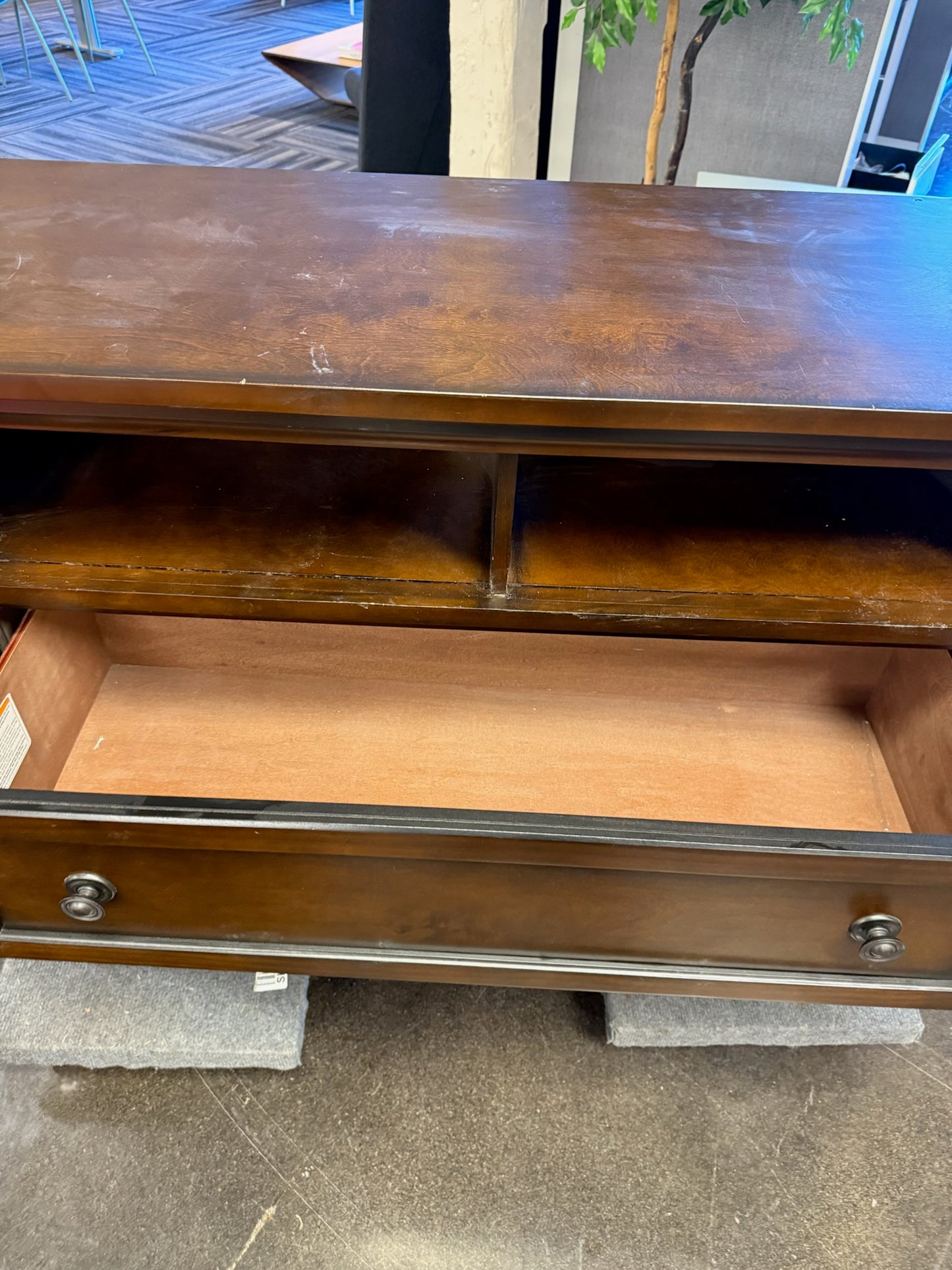Media Console with Two Drawers