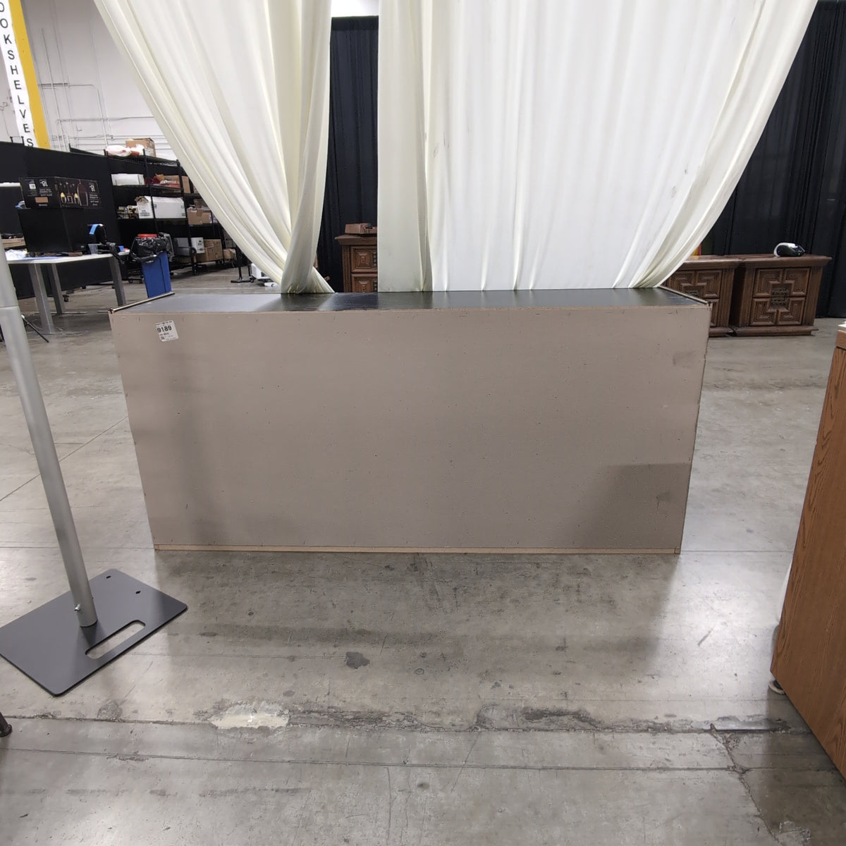 Dynamic Furniture Corp-Black Storage Buffet with Gold-Tone Hardware