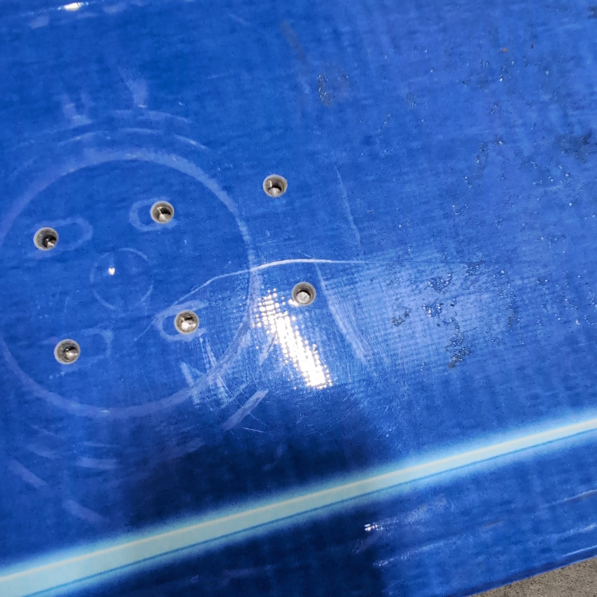 K2 Blue Snowboard with SPITFIRE Graphic