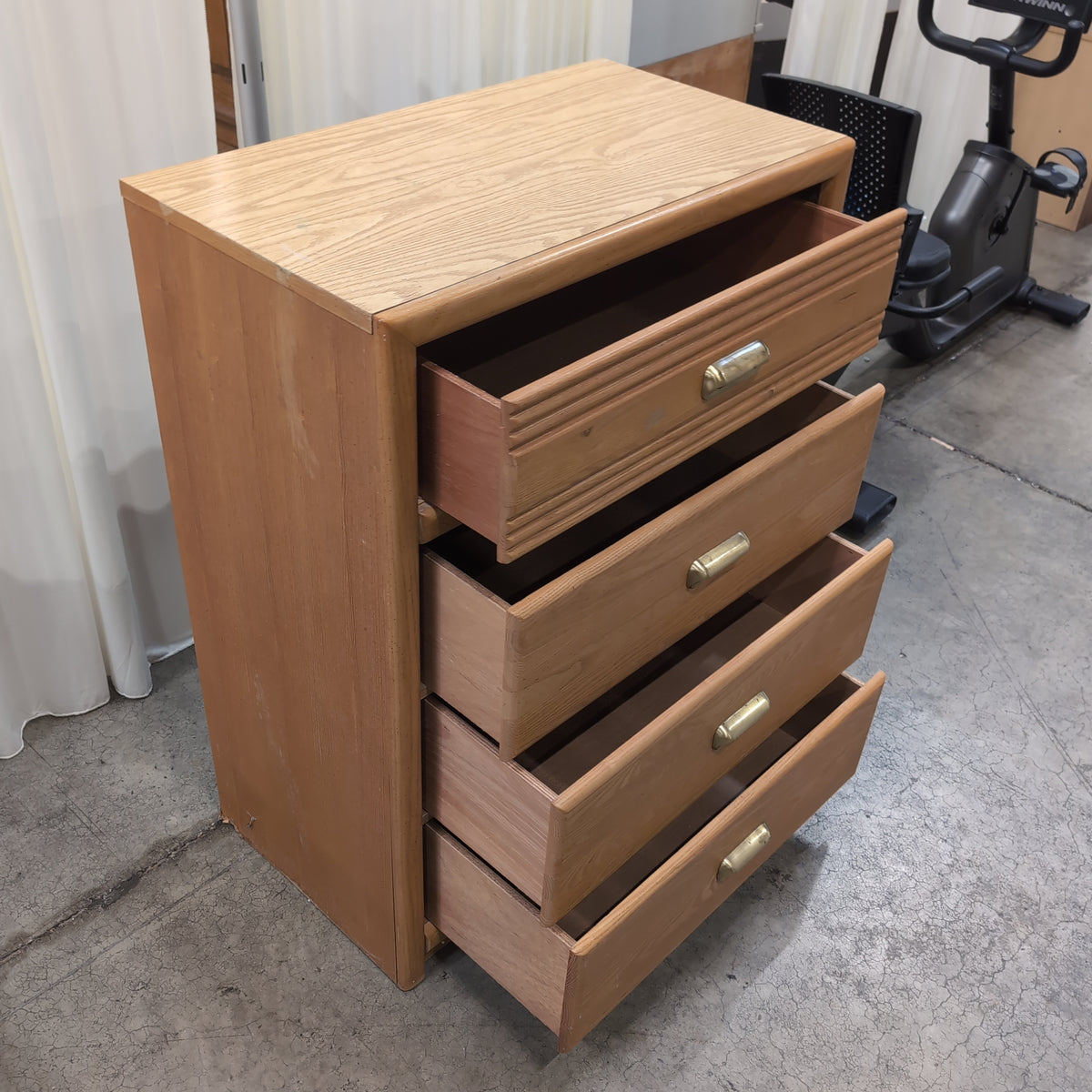 Traditional Style Four-Drawer Dresser in Wood