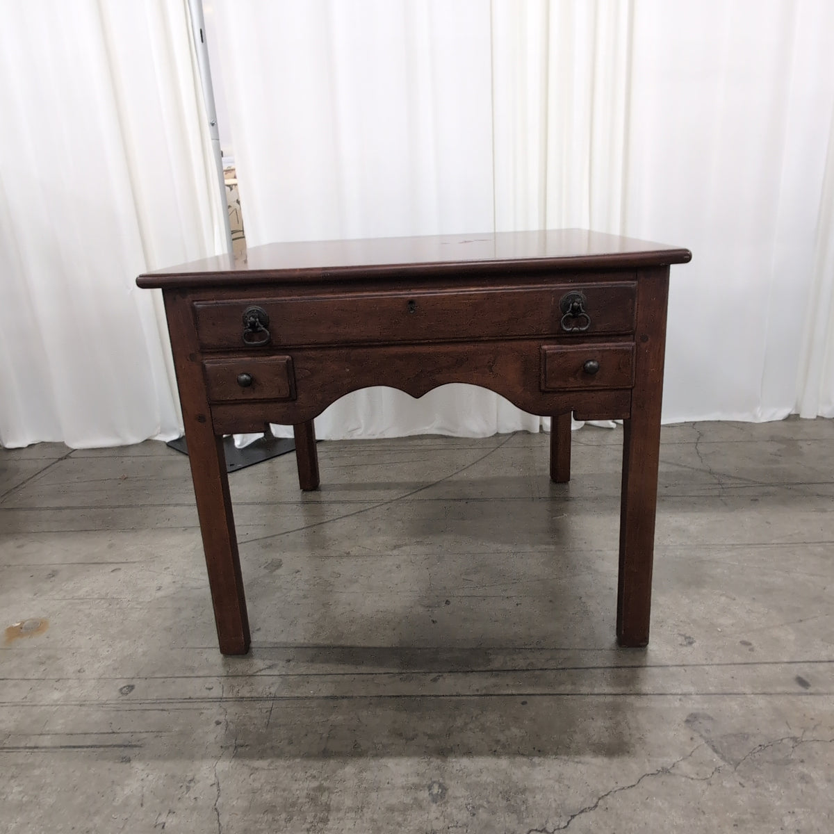 Lexington Cherry-toned Wood End Table with a Single Drawer