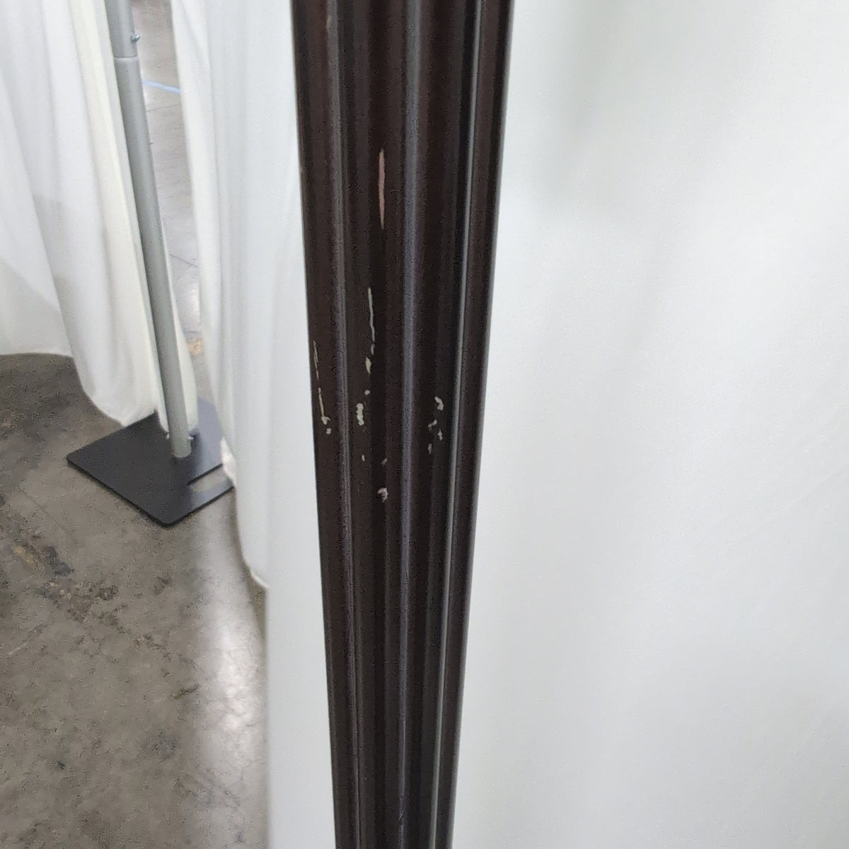 Dark Bronze Ornate Metal Torchiere Lamp