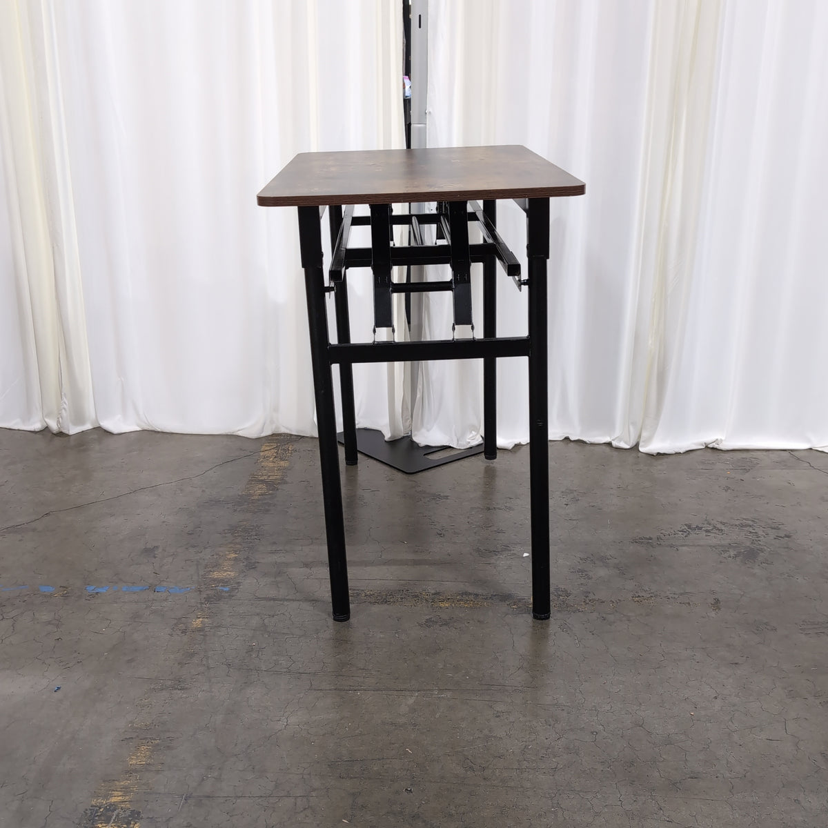 Portable Dark Wood Grain Laptop Stand