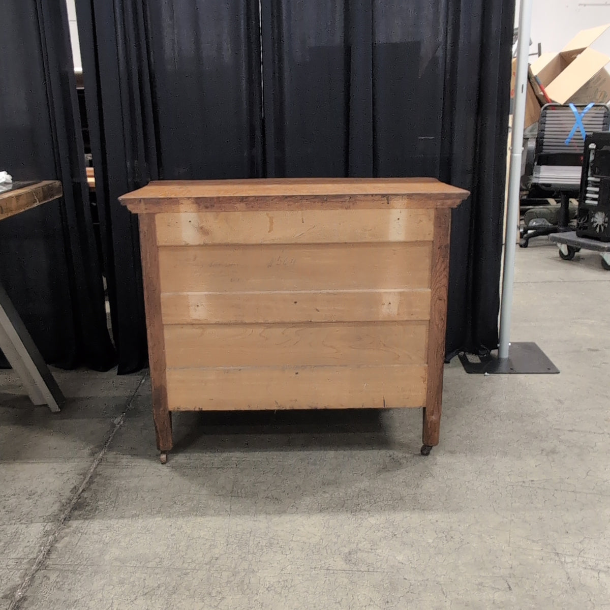 Antique Quarter Sawn Oak Buffet with Ornate Hardware
