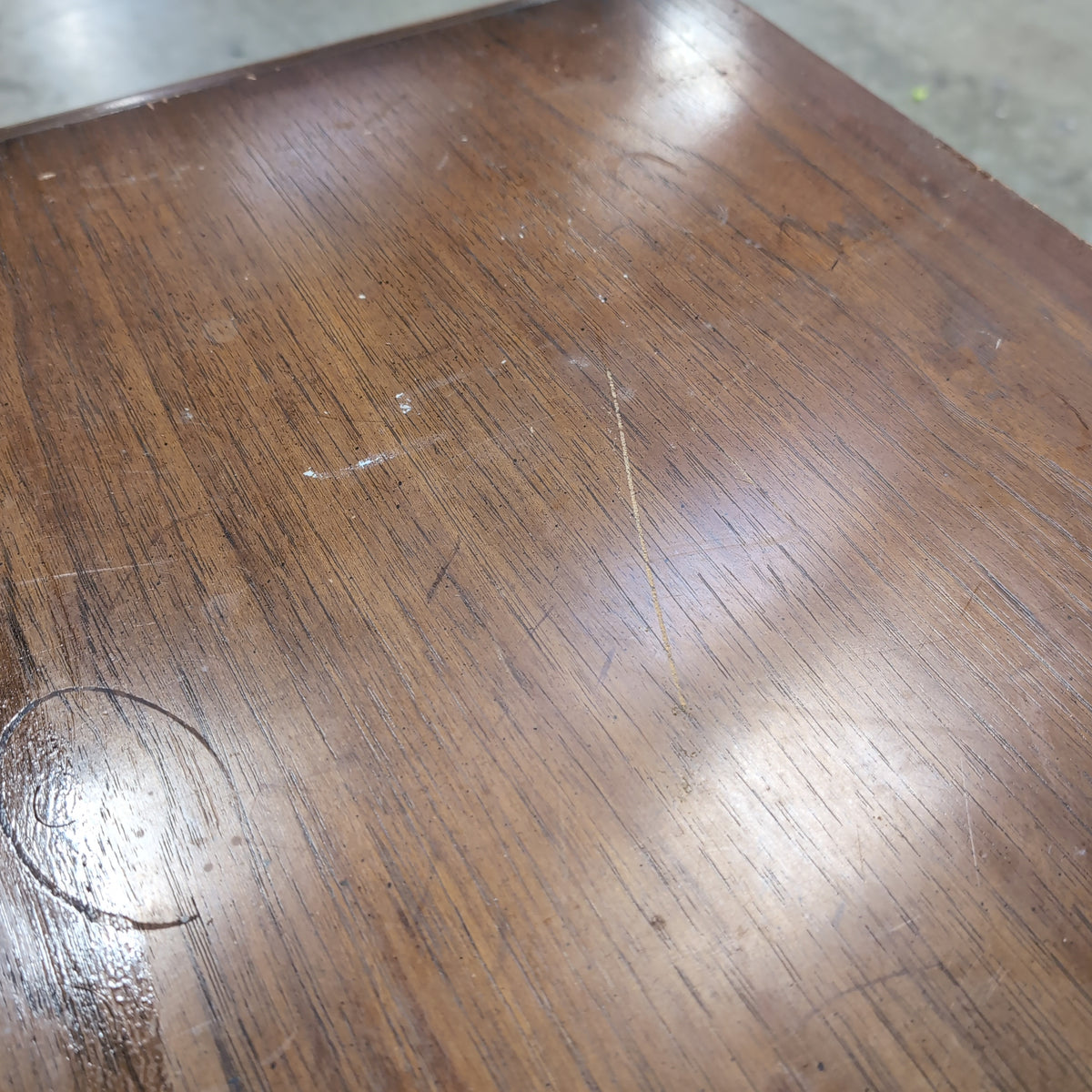 Brown Geometric Paneled Nine-Drawer Dresser in Hardwood