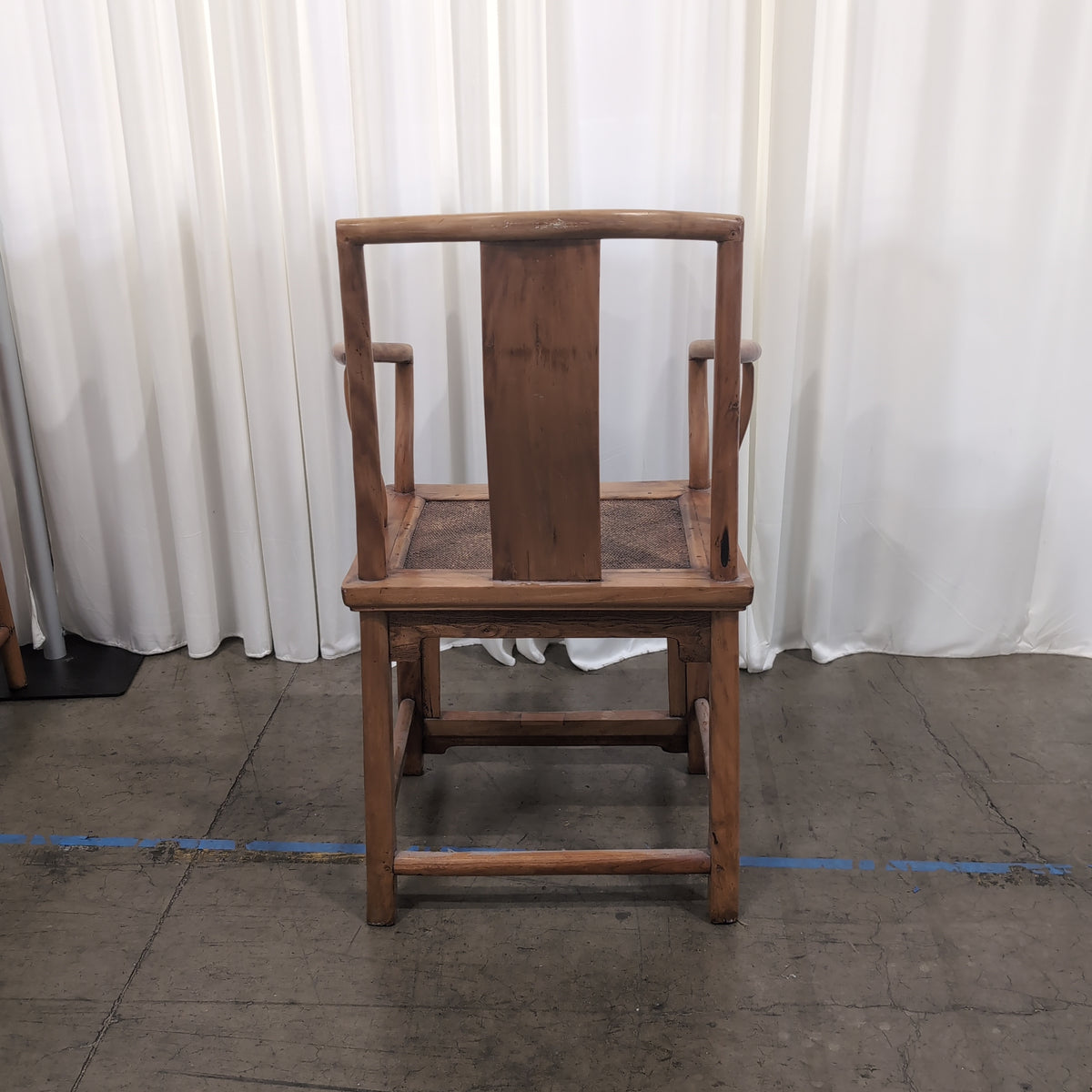 Light Wood Square End & Two Chairs Table with Lattice Base