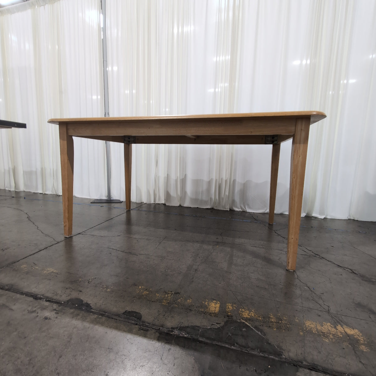 Light Wood Rectangular Dining Table in Natural Finish