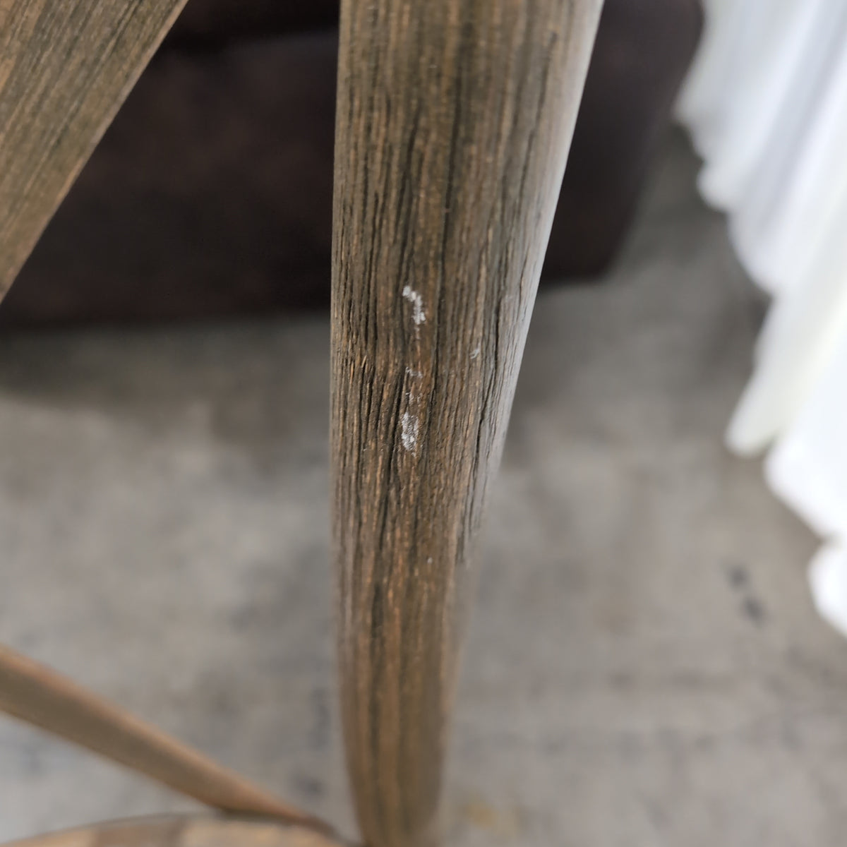 Light Brown Wood Cross-Back Dining Chair