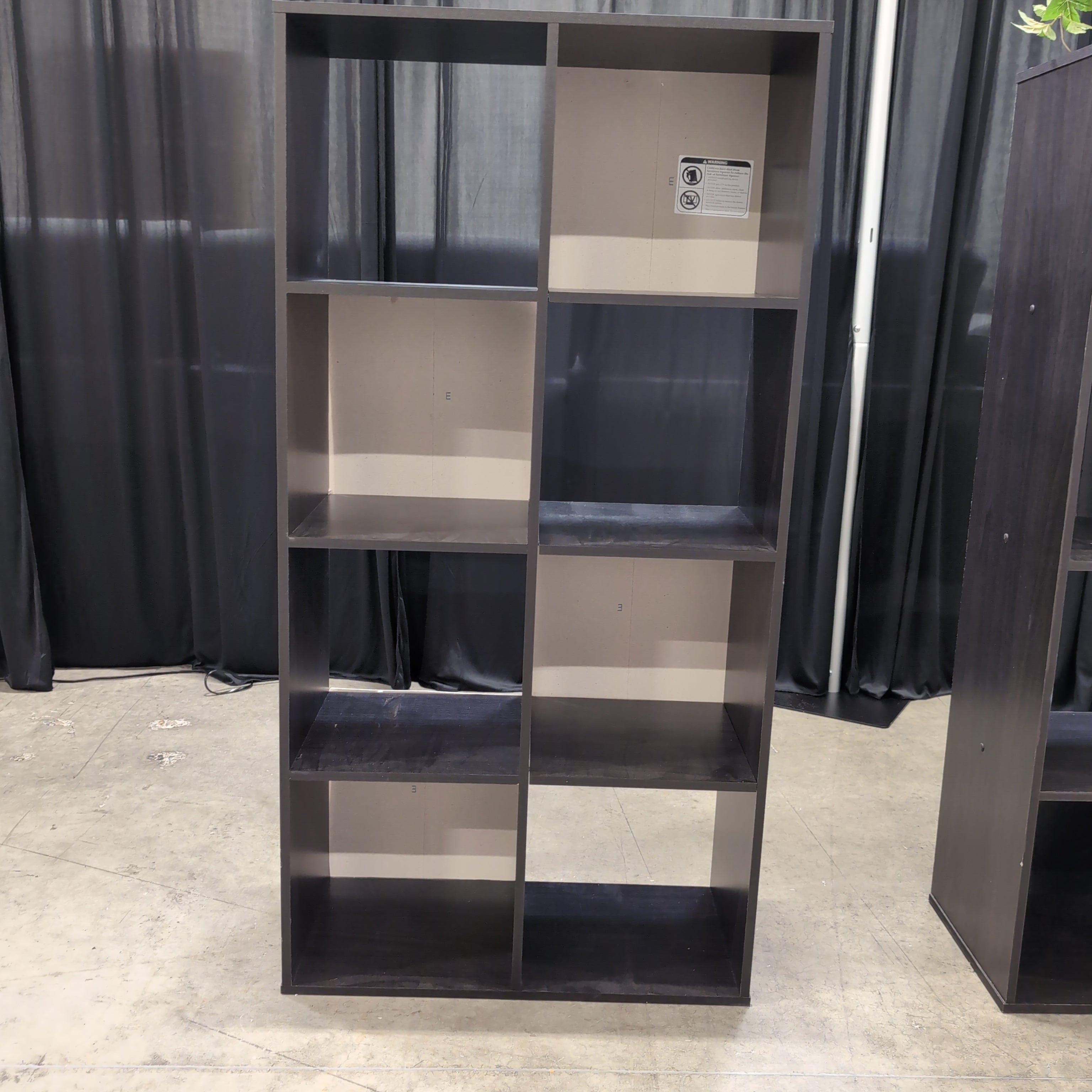 Dark Brown Laminate Cube Storage Bookcase
