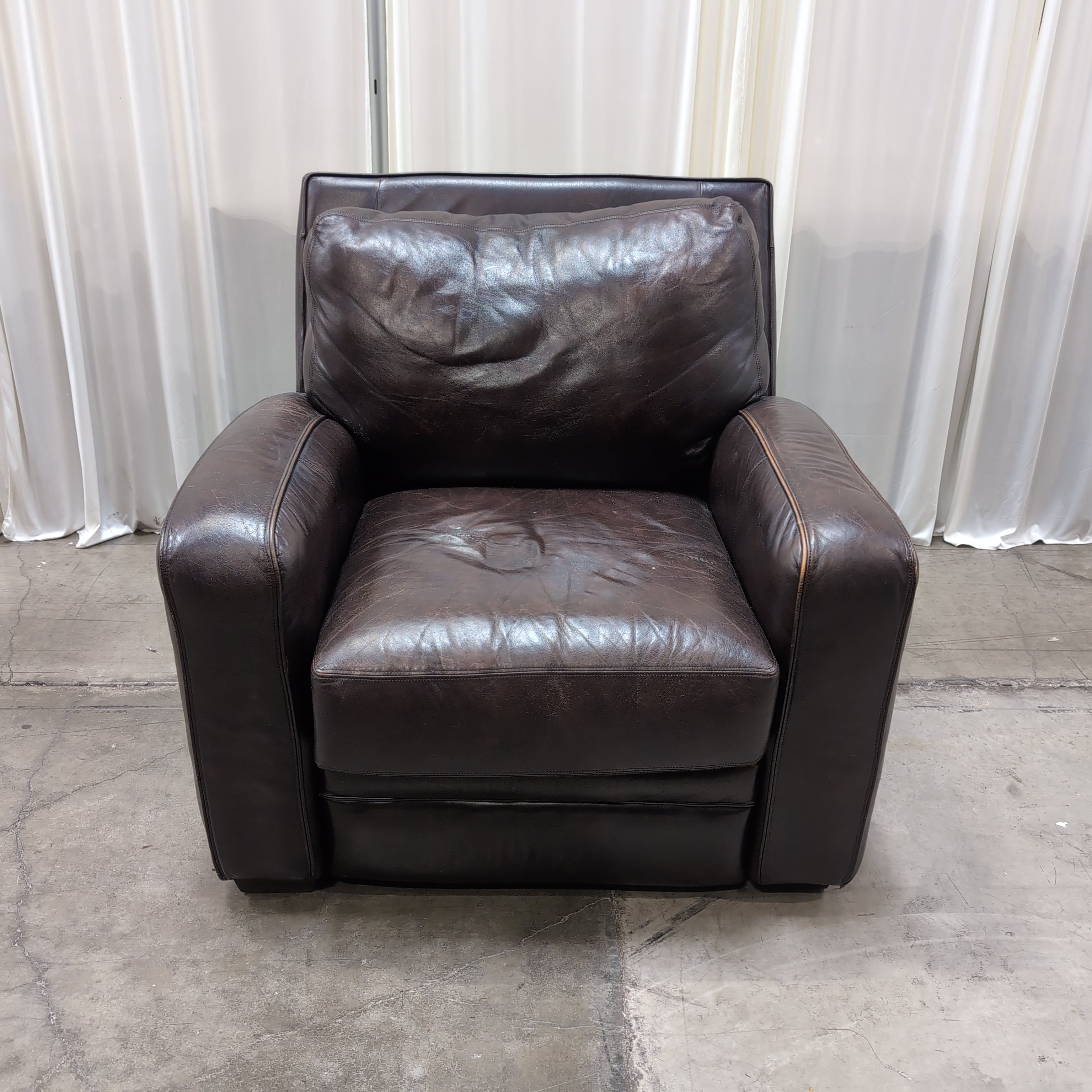 Dark Brown Leather Recliner