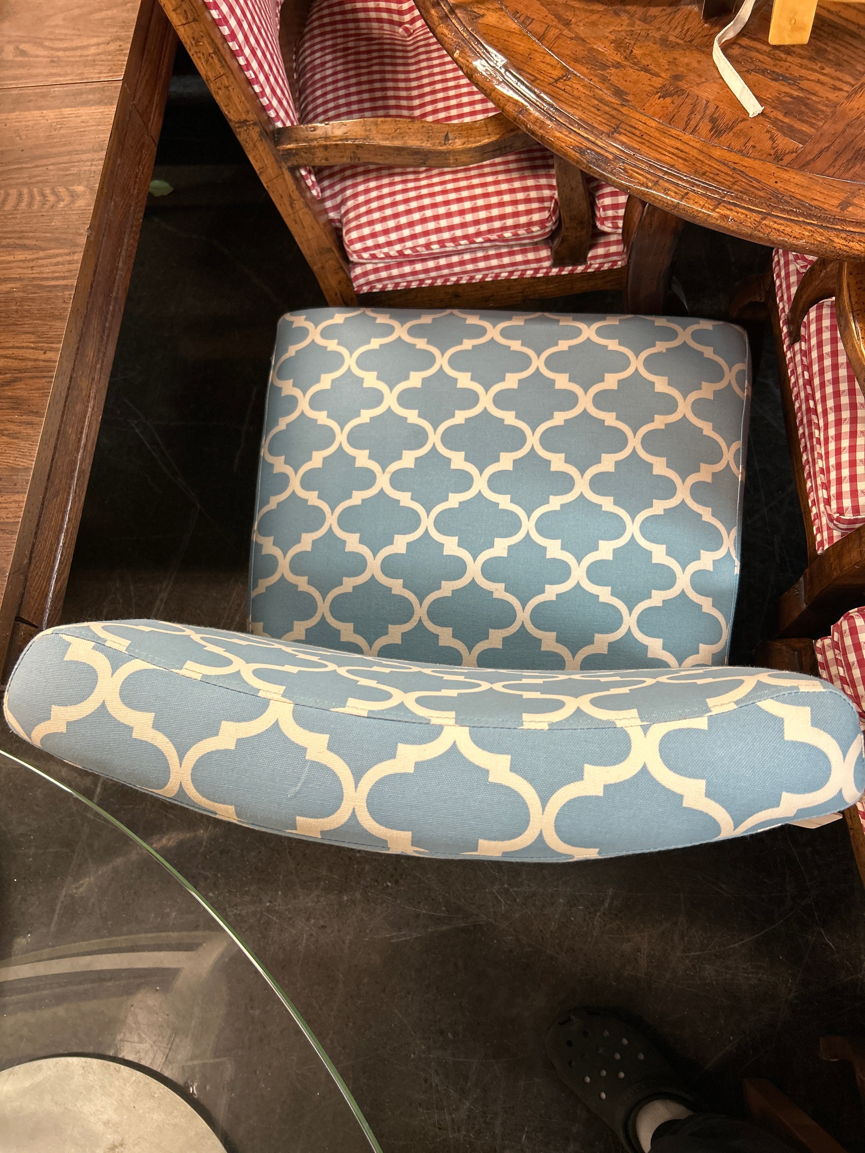 Blue Accent Occasional Chair