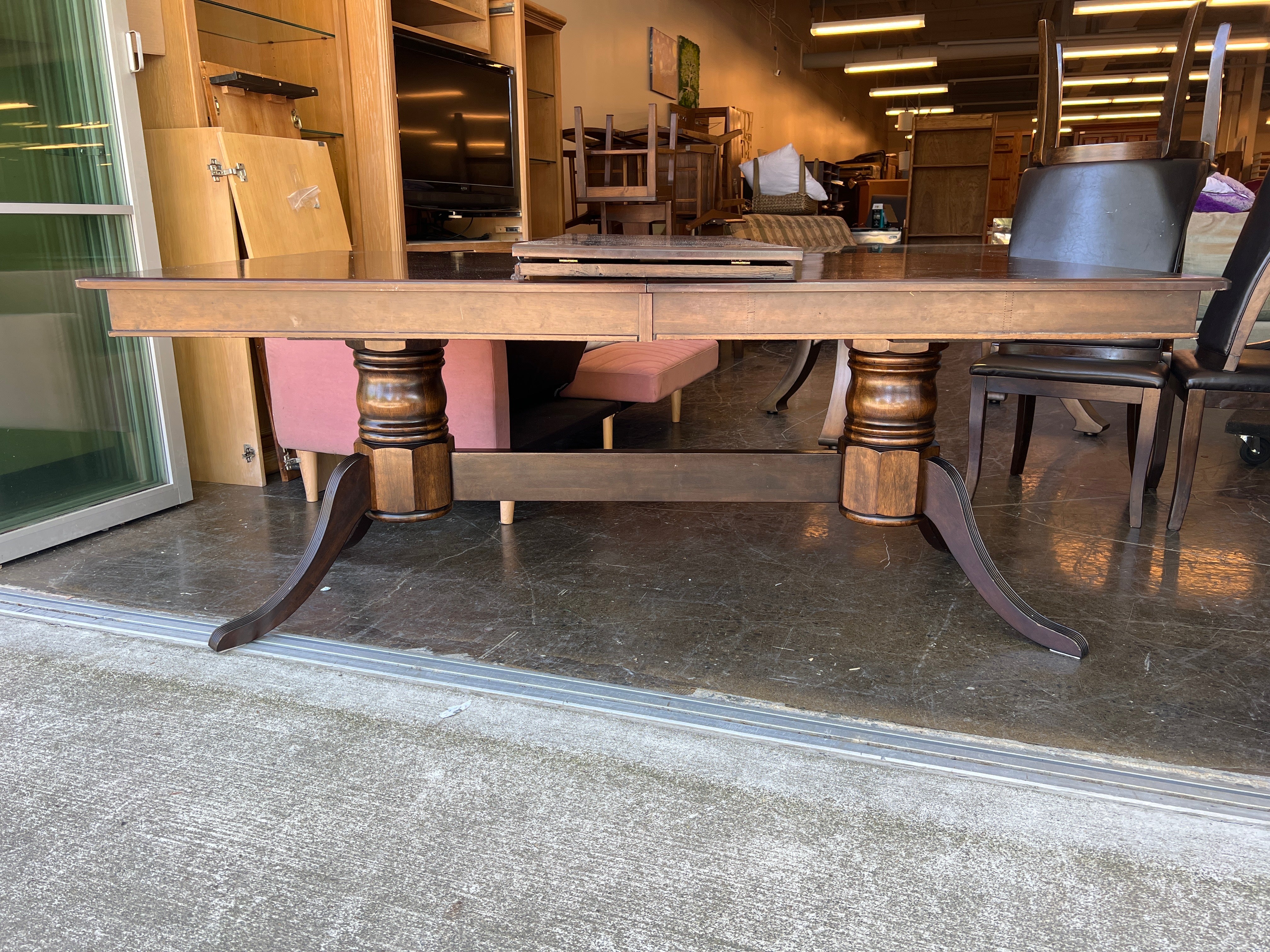 Dark Wood Dining Table