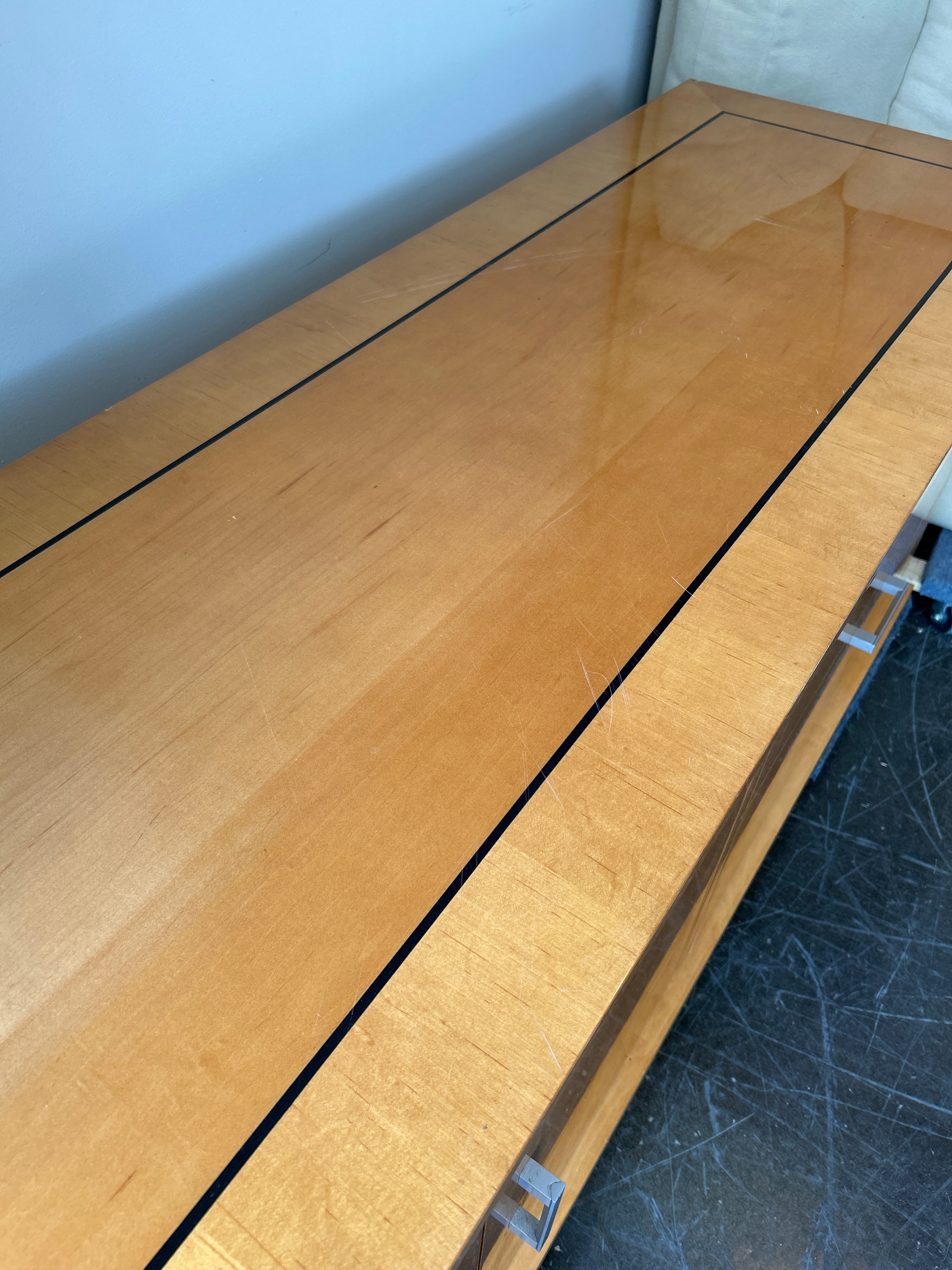 Oak Storage Cabinet with Lock