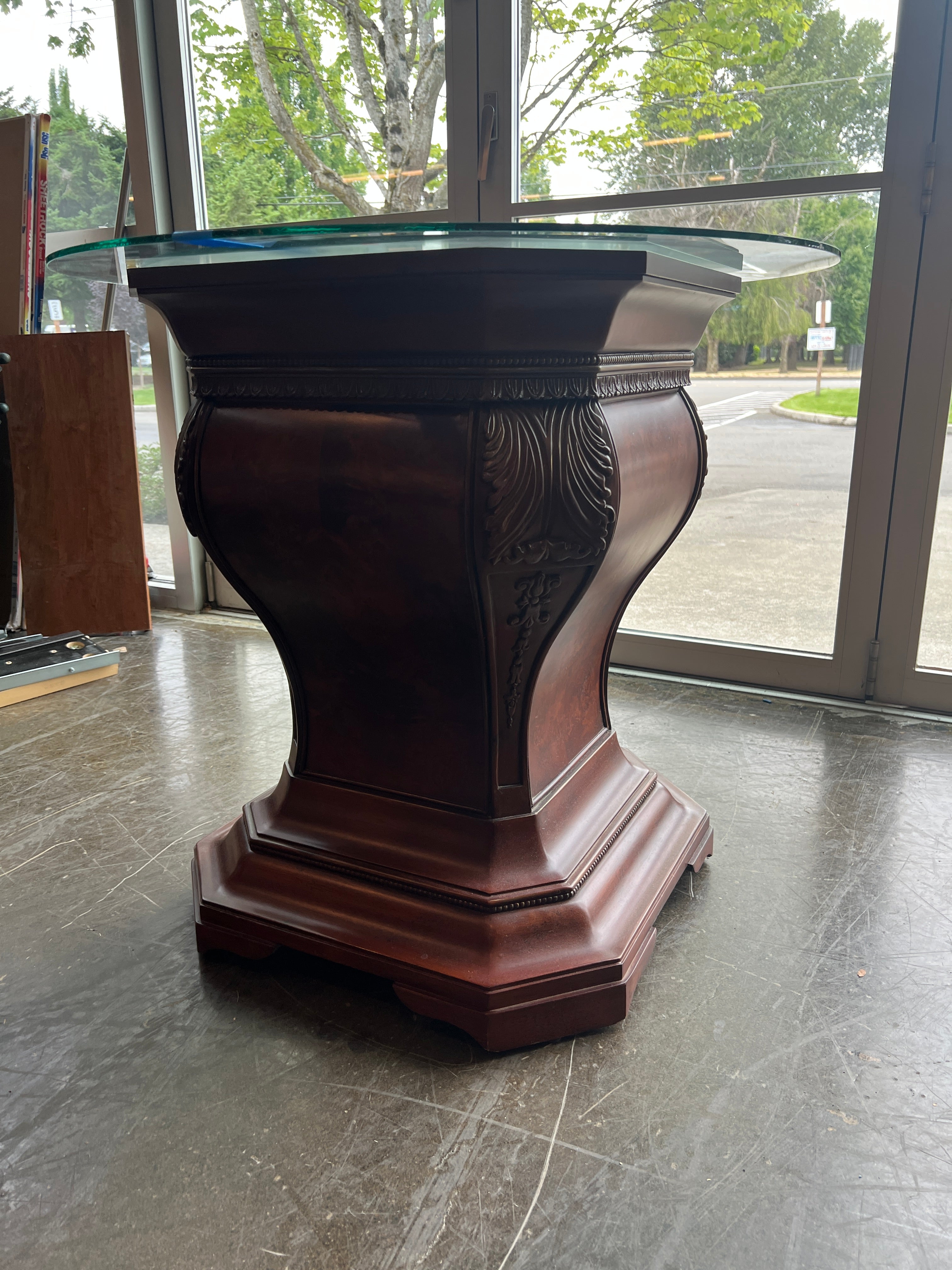 Table with 2 Glass Tops