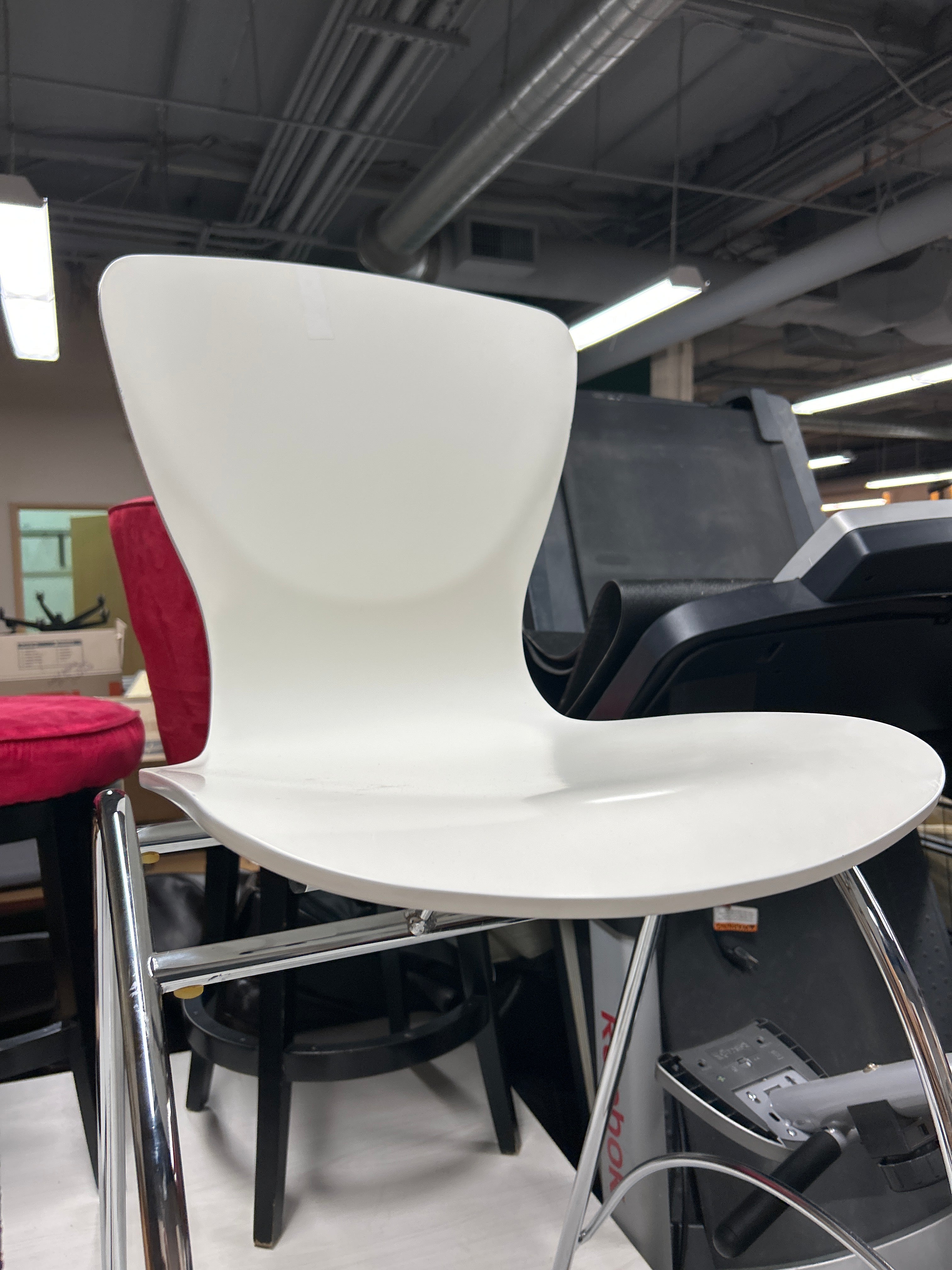 High Back Chairs (Acrylic White)