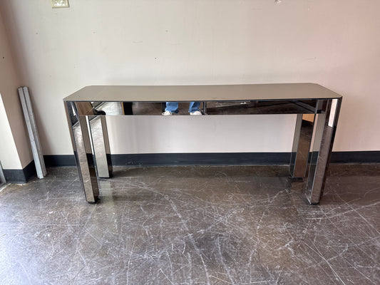 Retro Mirror Console Table