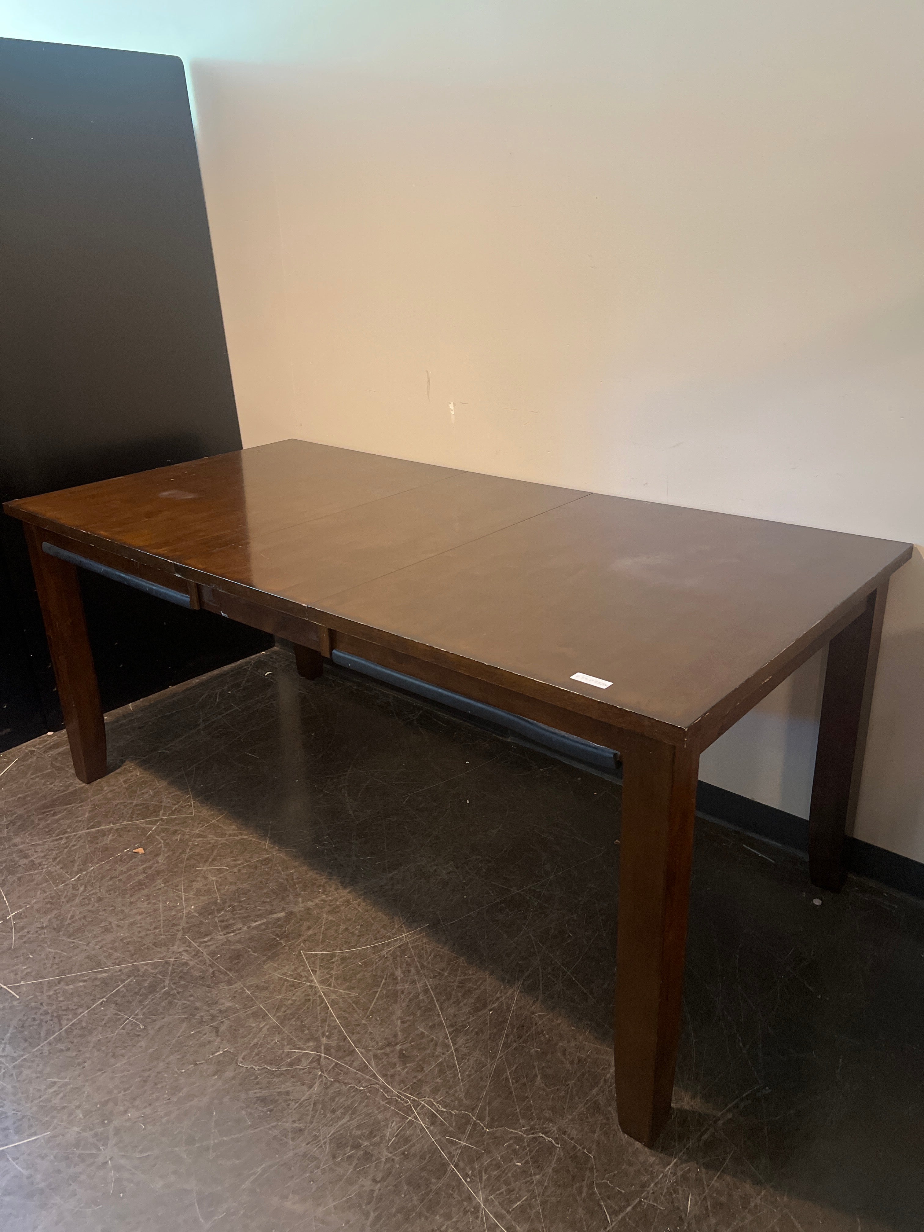 Dark Brown Wood Dining Set with 8 Chairs