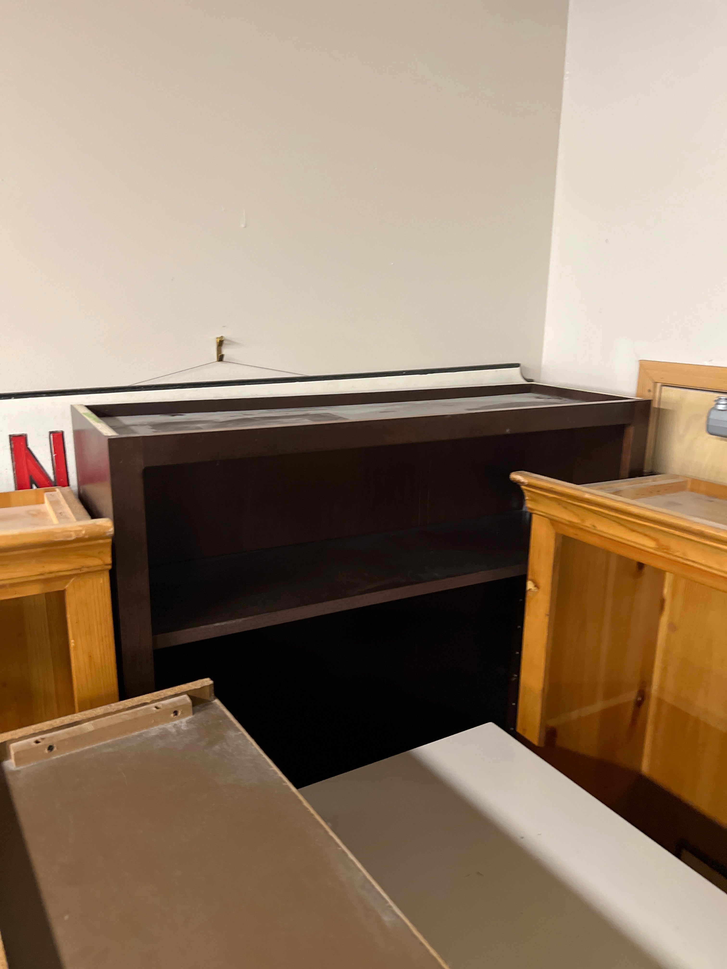 Tall Two Door Bookshelf