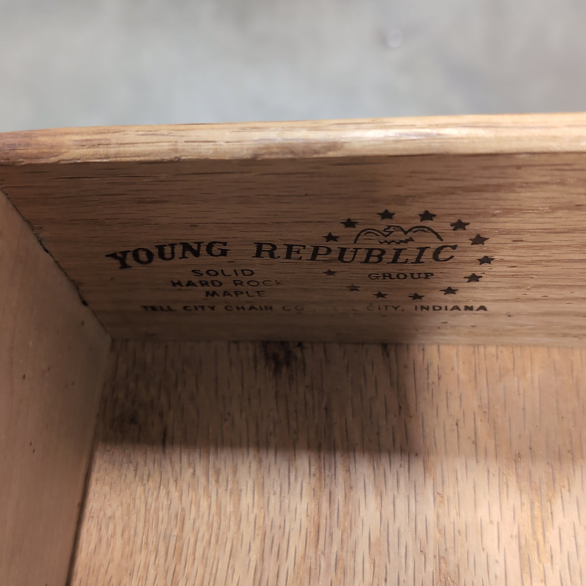 Young Republic Traditional Medium Brown Wood Buffet with Ornate Hardware