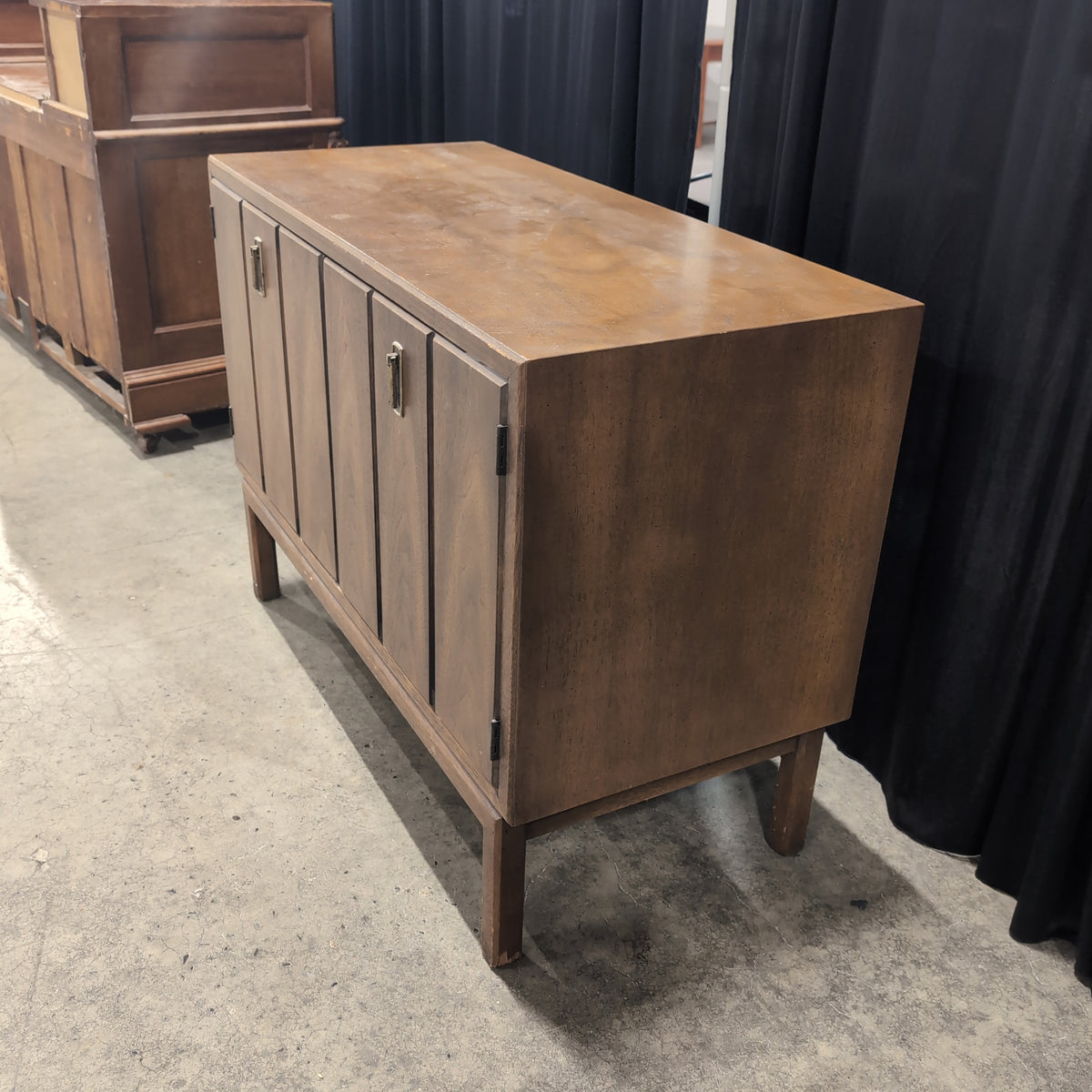 Mid-Century Style Wood Dresser with Integrated Pulls