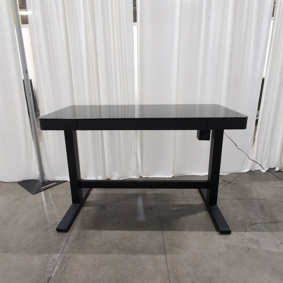 Rectangular Dark Glass Top Coffee Table