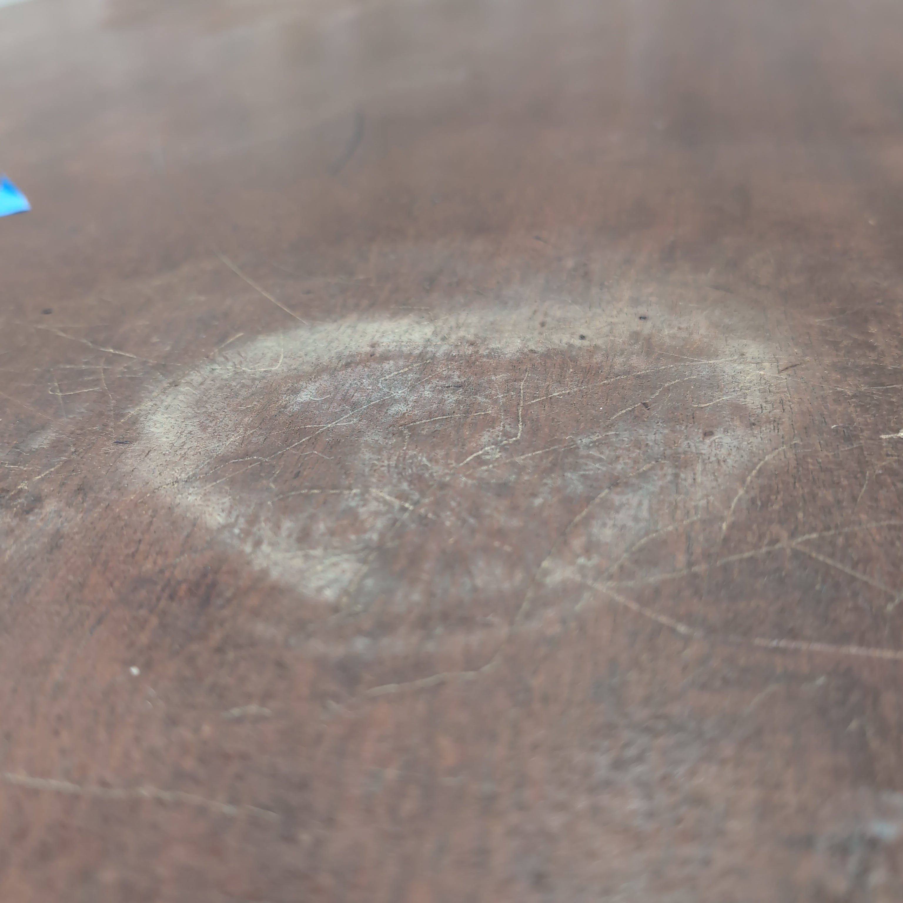Round Dark Wood Pedestal Dining Table with Claw Feet