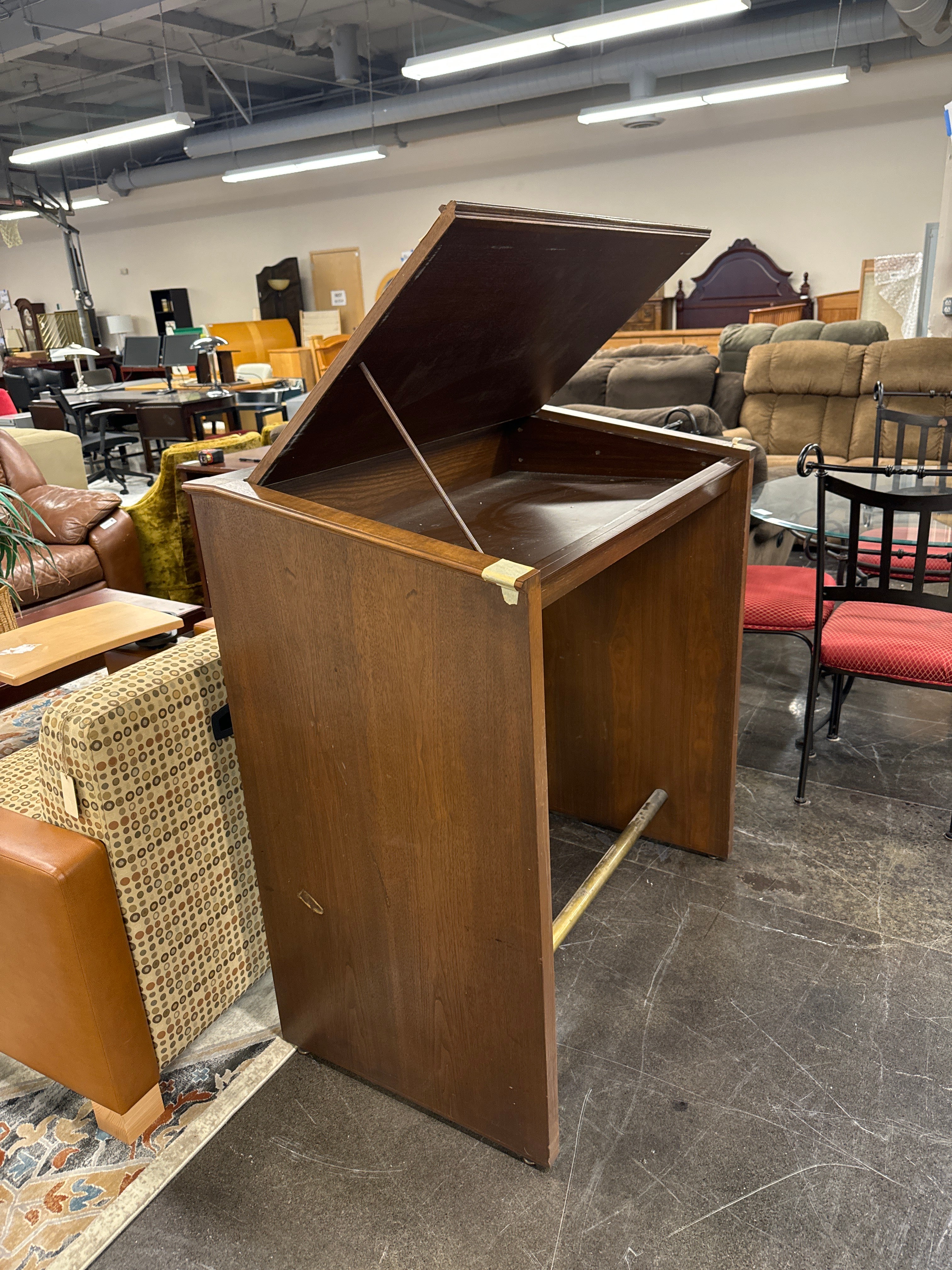 Wooden Lecture Podium