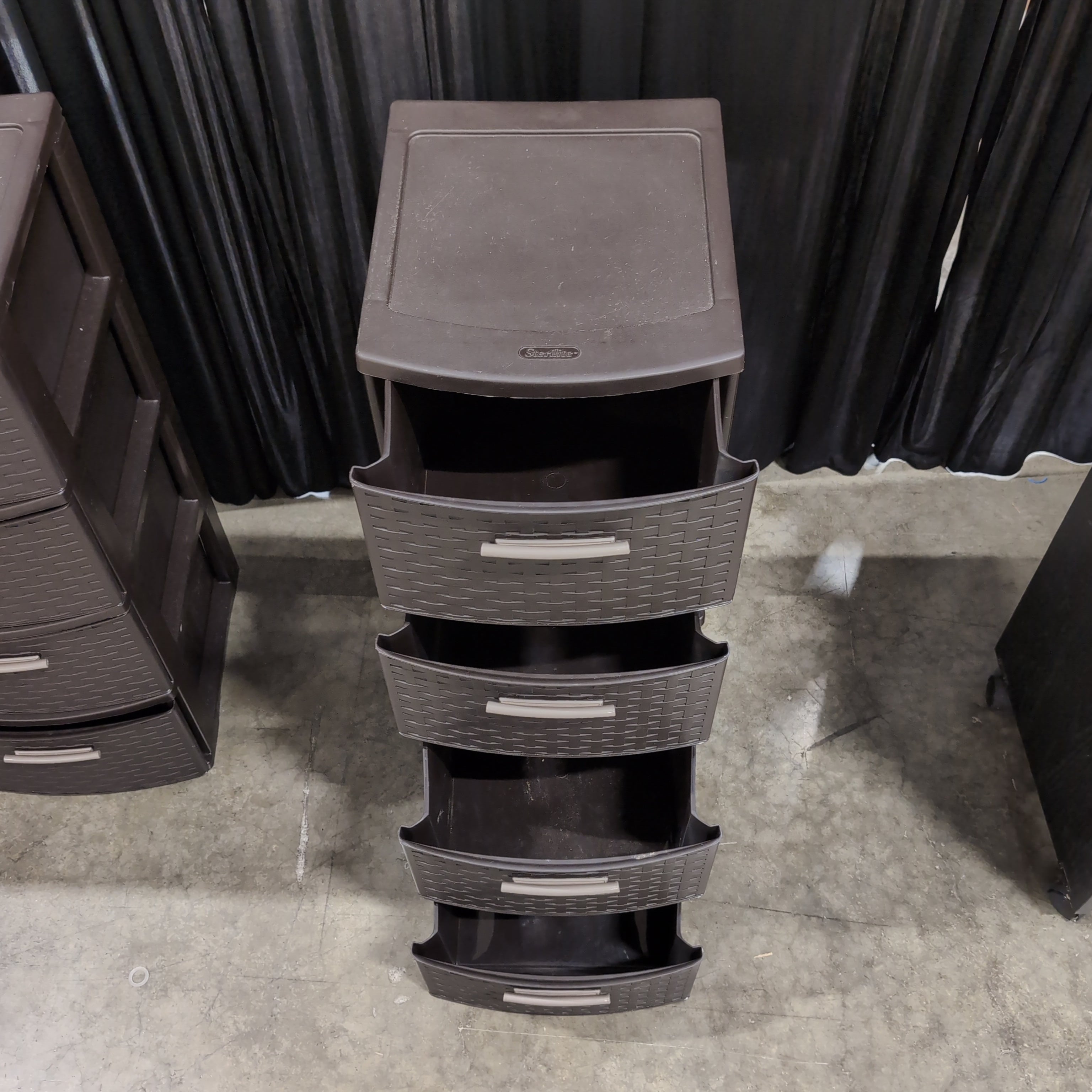 Sterilite Brown Woven Plastic Storage Drawers